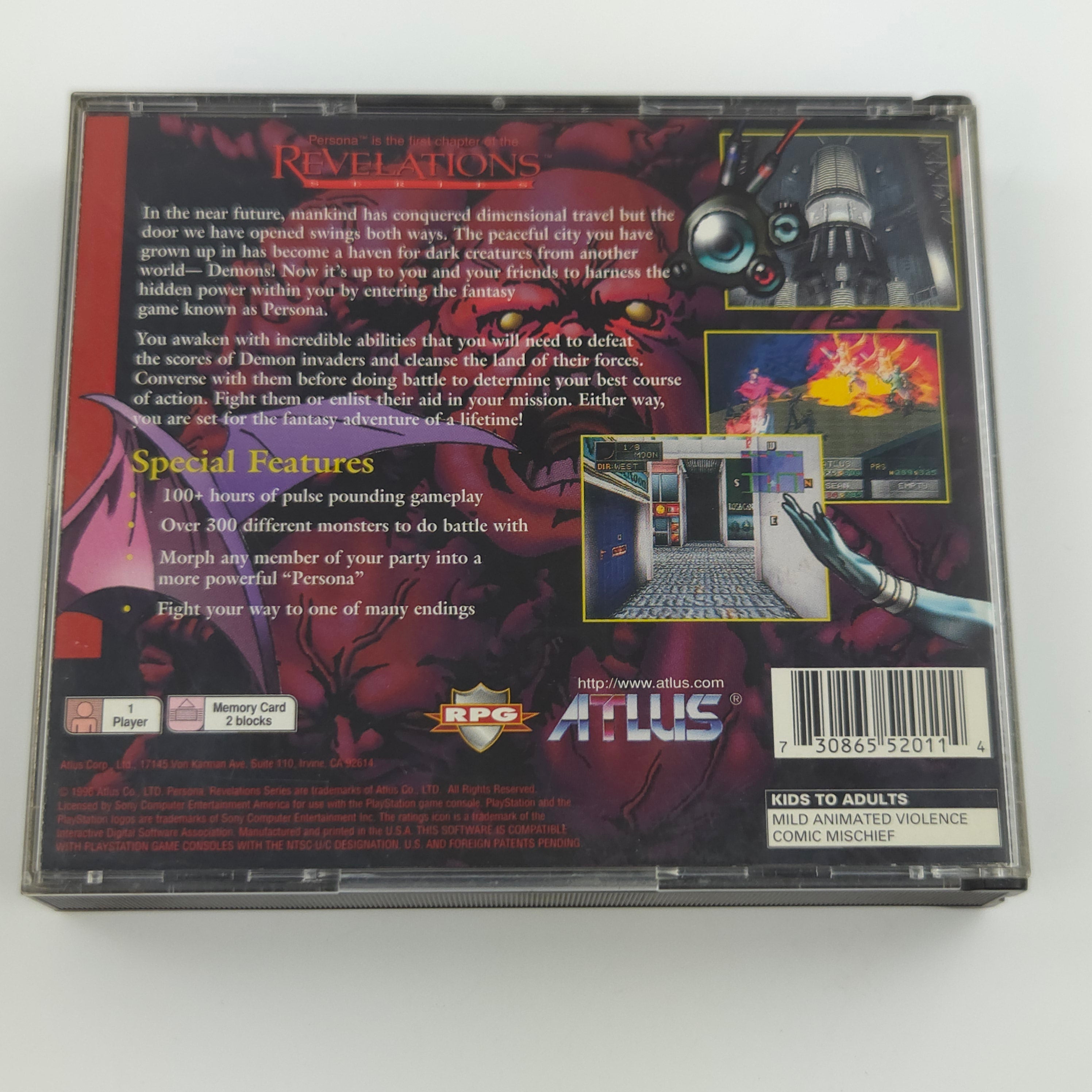 Playstation 1 Spiel – Persona Revelations OVP NTSC-U/C