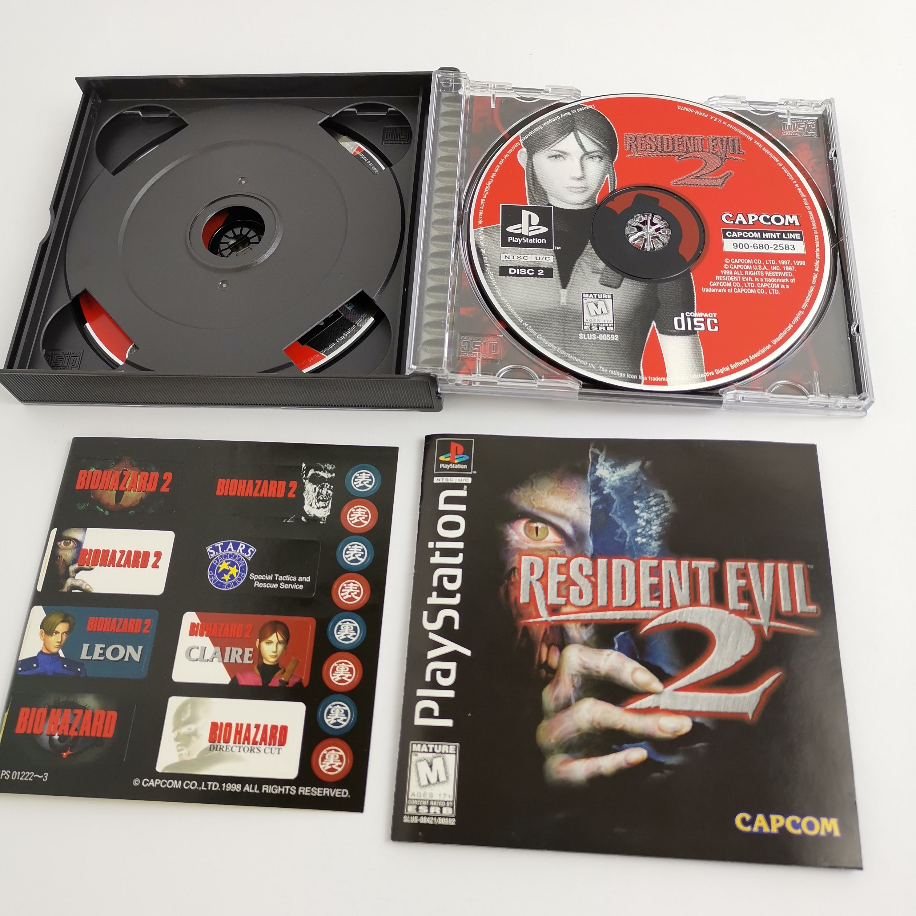 Playstation 1 Spiel – Resident Evil 2 OVP Anleitung PS1 USA