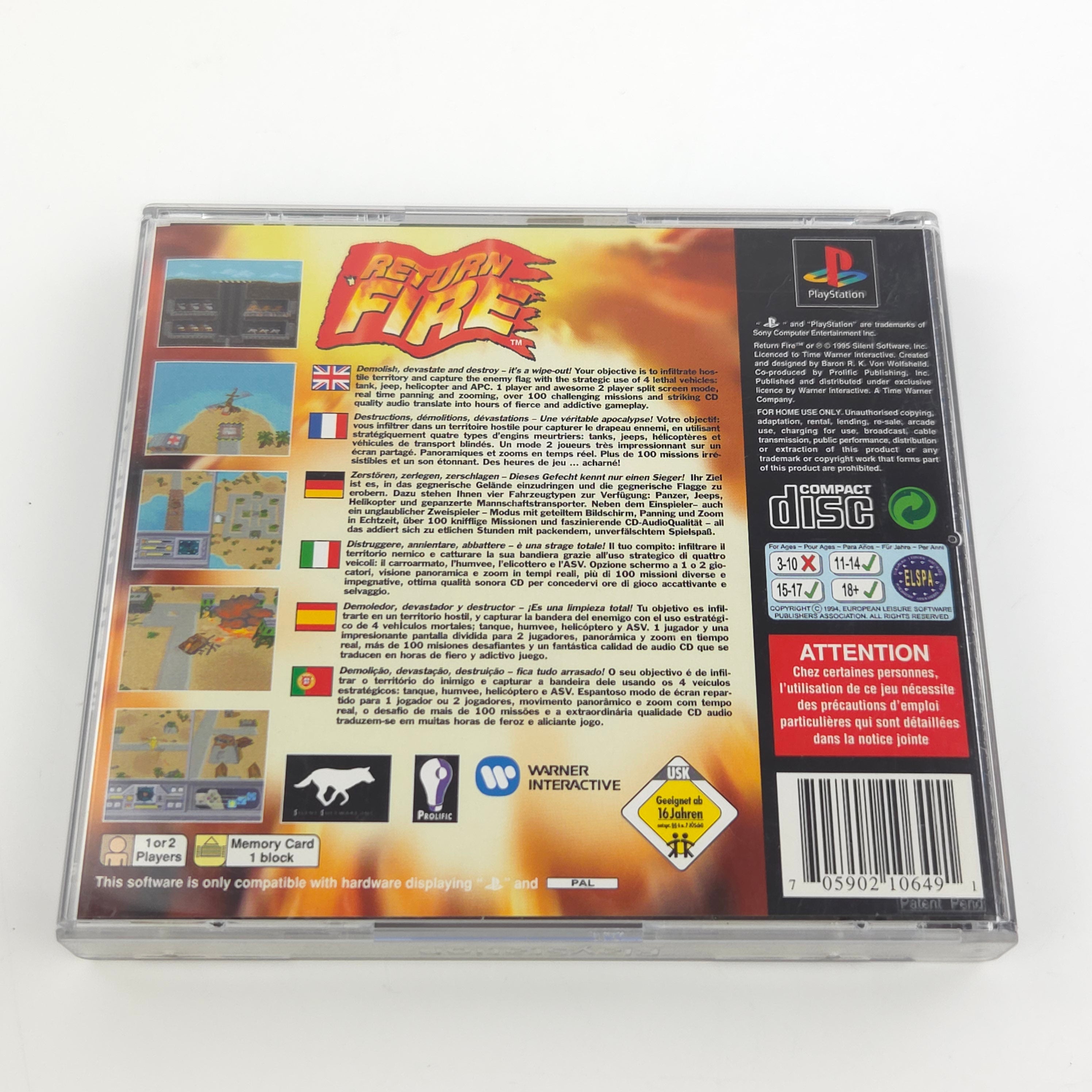Playstation 1 Spiel – Return Fire (PS1 PAL OVP)