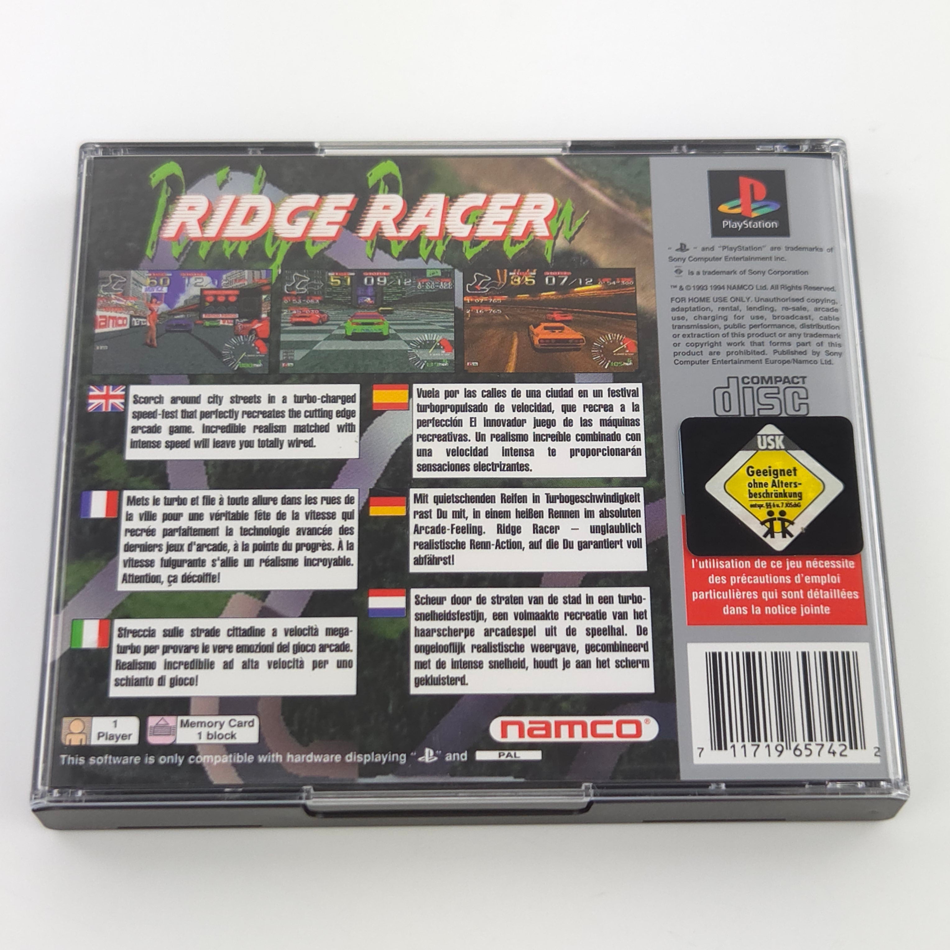 PlayStation 1 Spiel – Ridge Racer (PS1 OVP PAL)