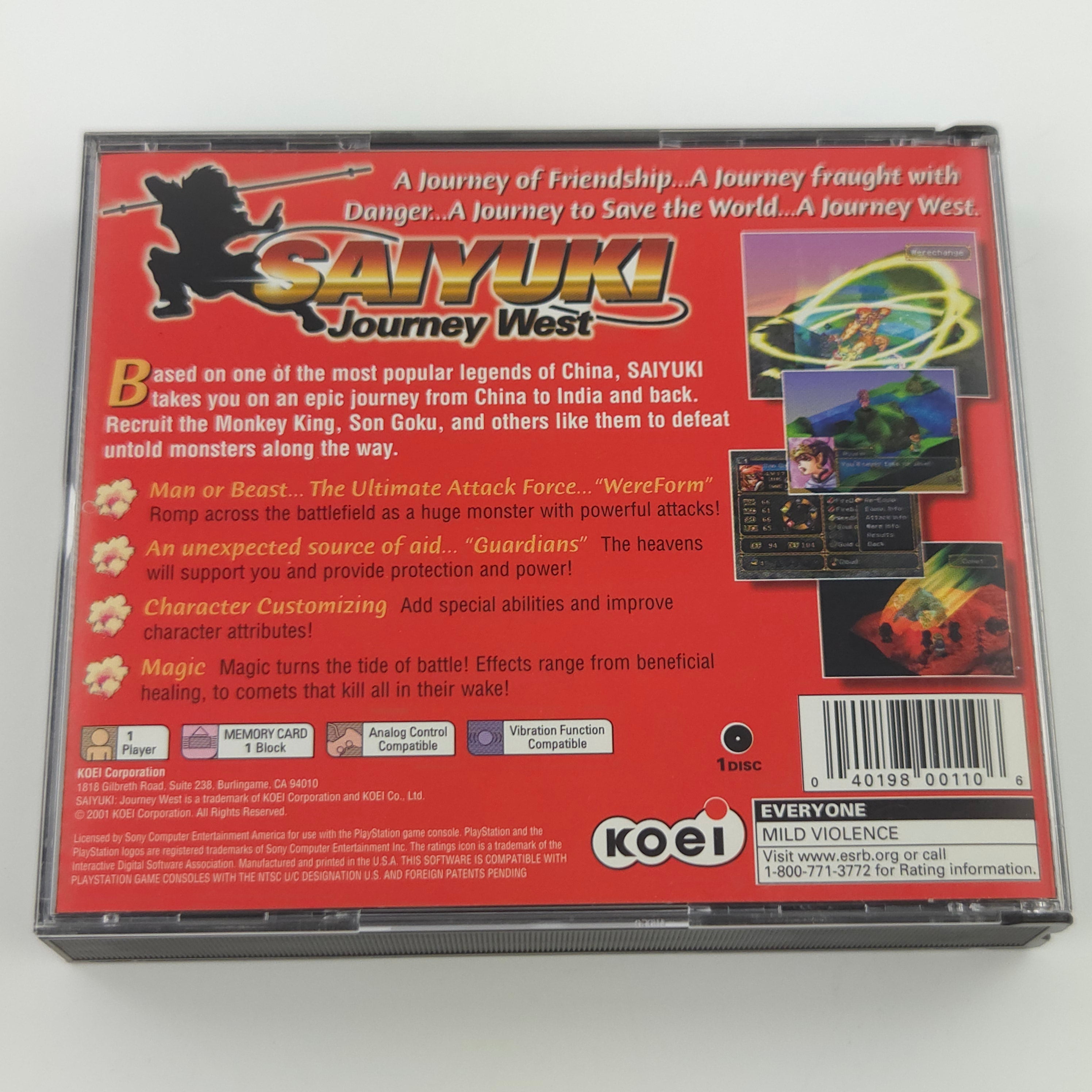 Playstation 1 Spiel – Saiyuki Journey West (NTSC-U/C OVP)