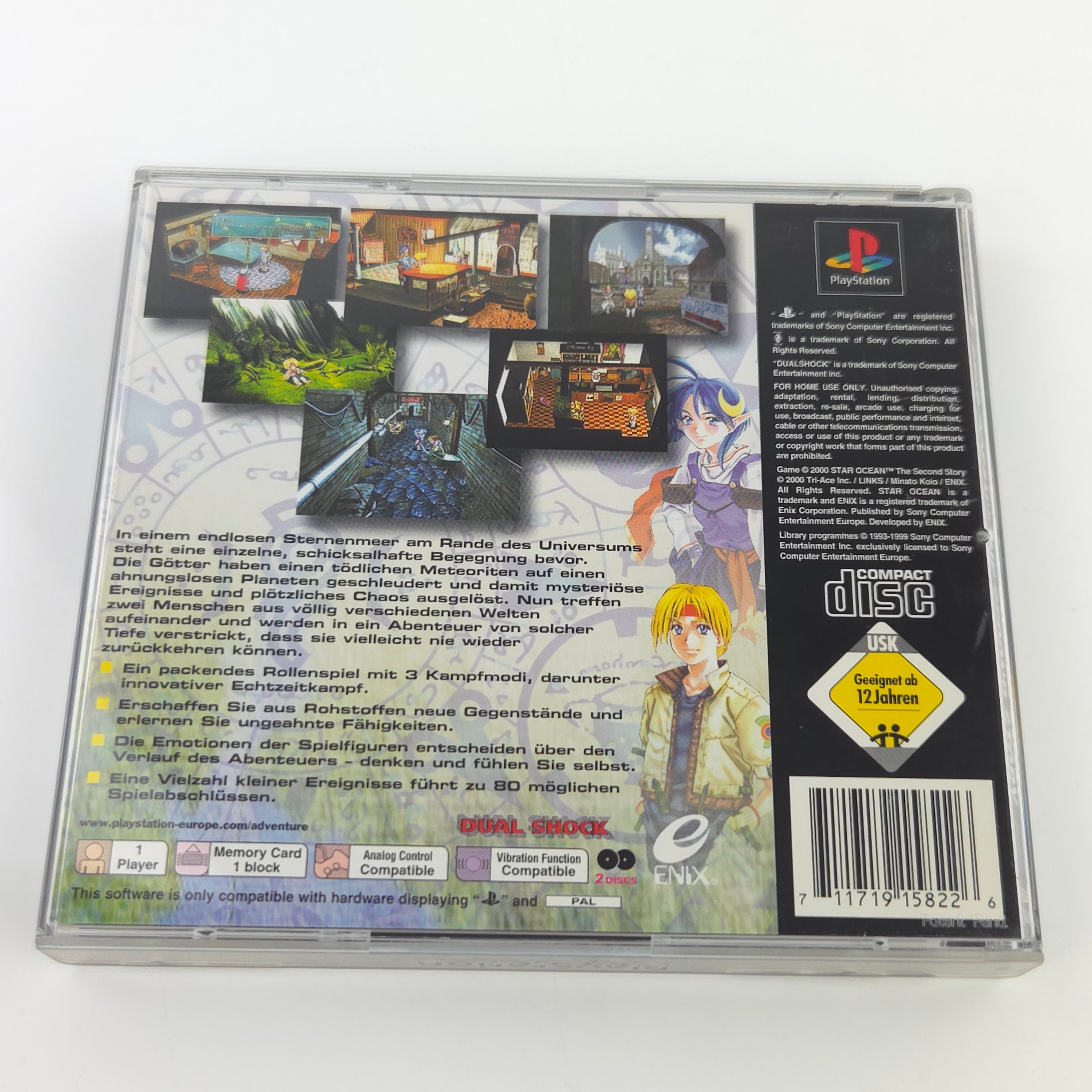 Playstation 1 Spiel – Star Ocean The Second Story (OVP PAL)