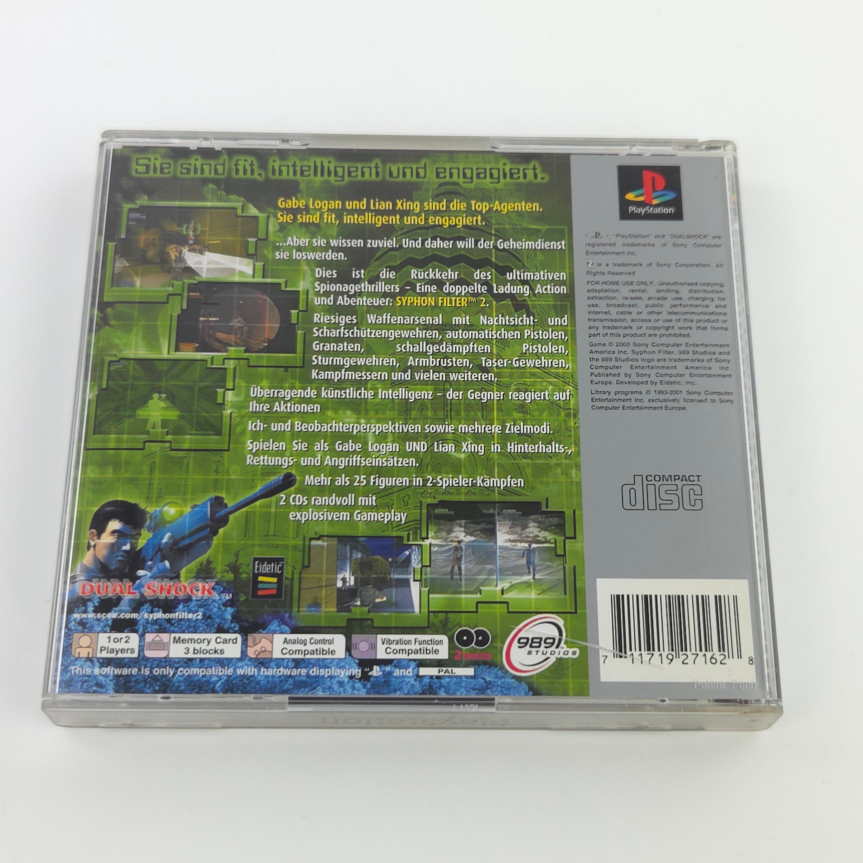Playstation 1 Spiel – Syphon Filter 2 PS1 PAL OVP