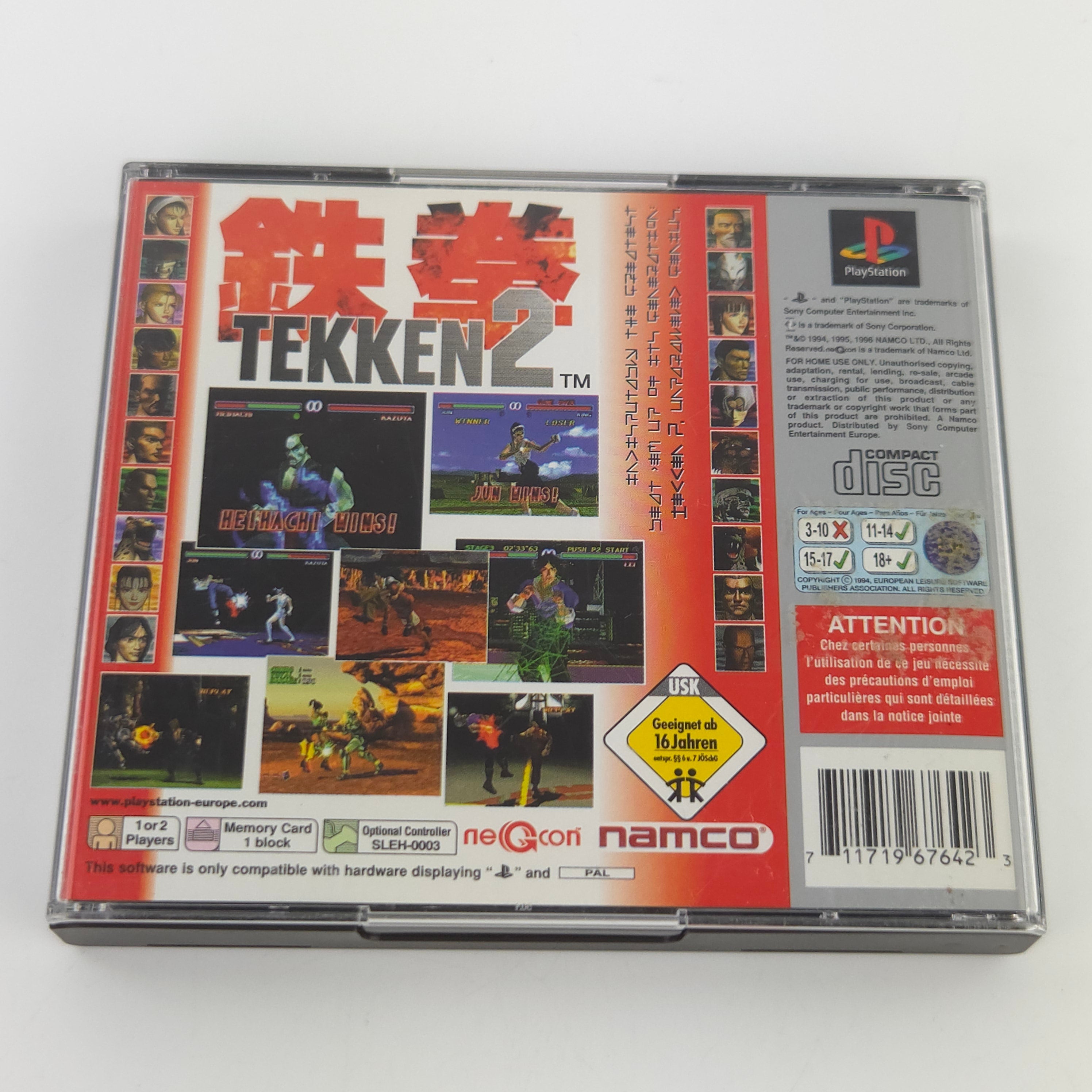 Sony Playstation 1 Spiel Tekken 2 Point Blank Demo OVP PAL