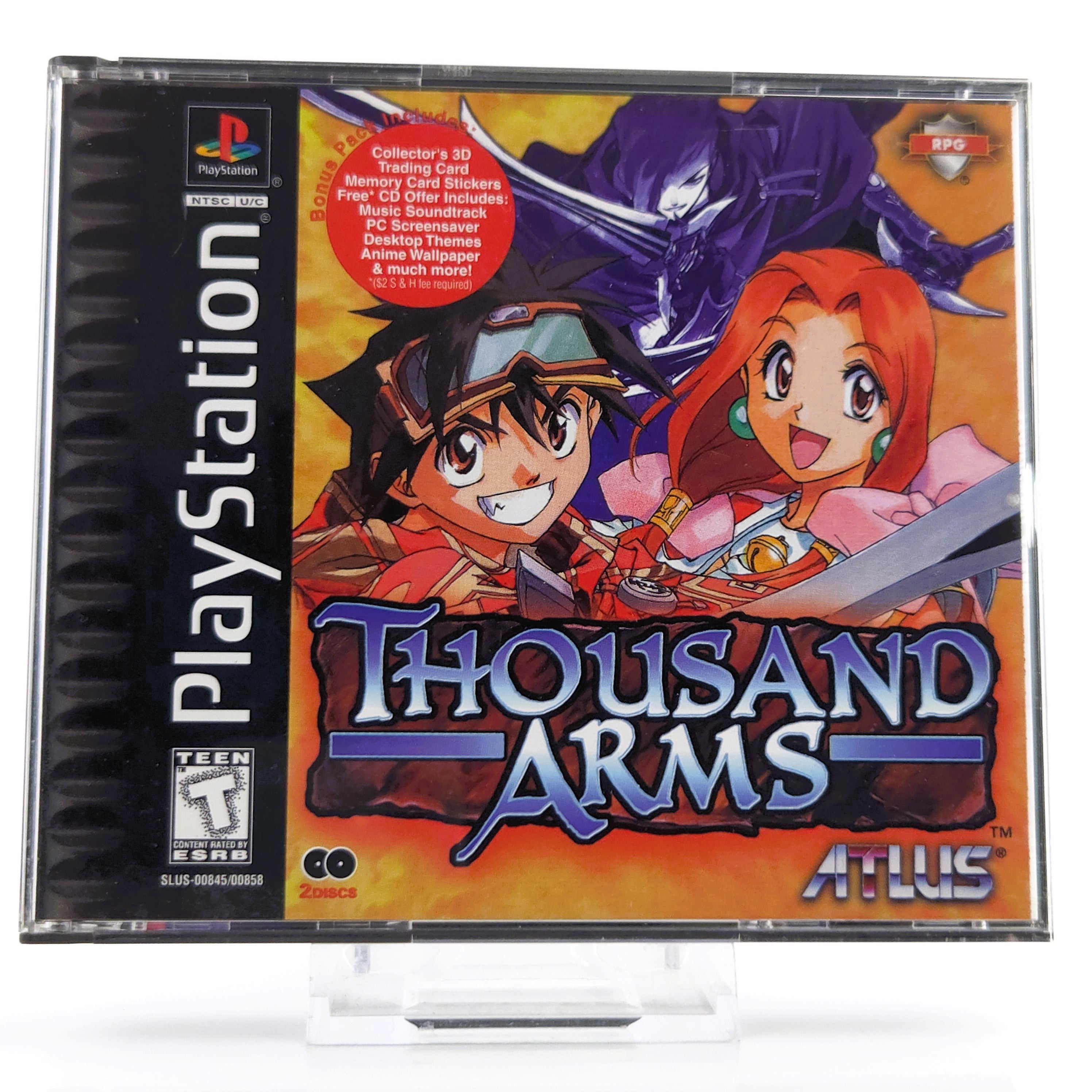 Playstation 1 Spiel – Thousand Arms (NTSC-USA OVP)