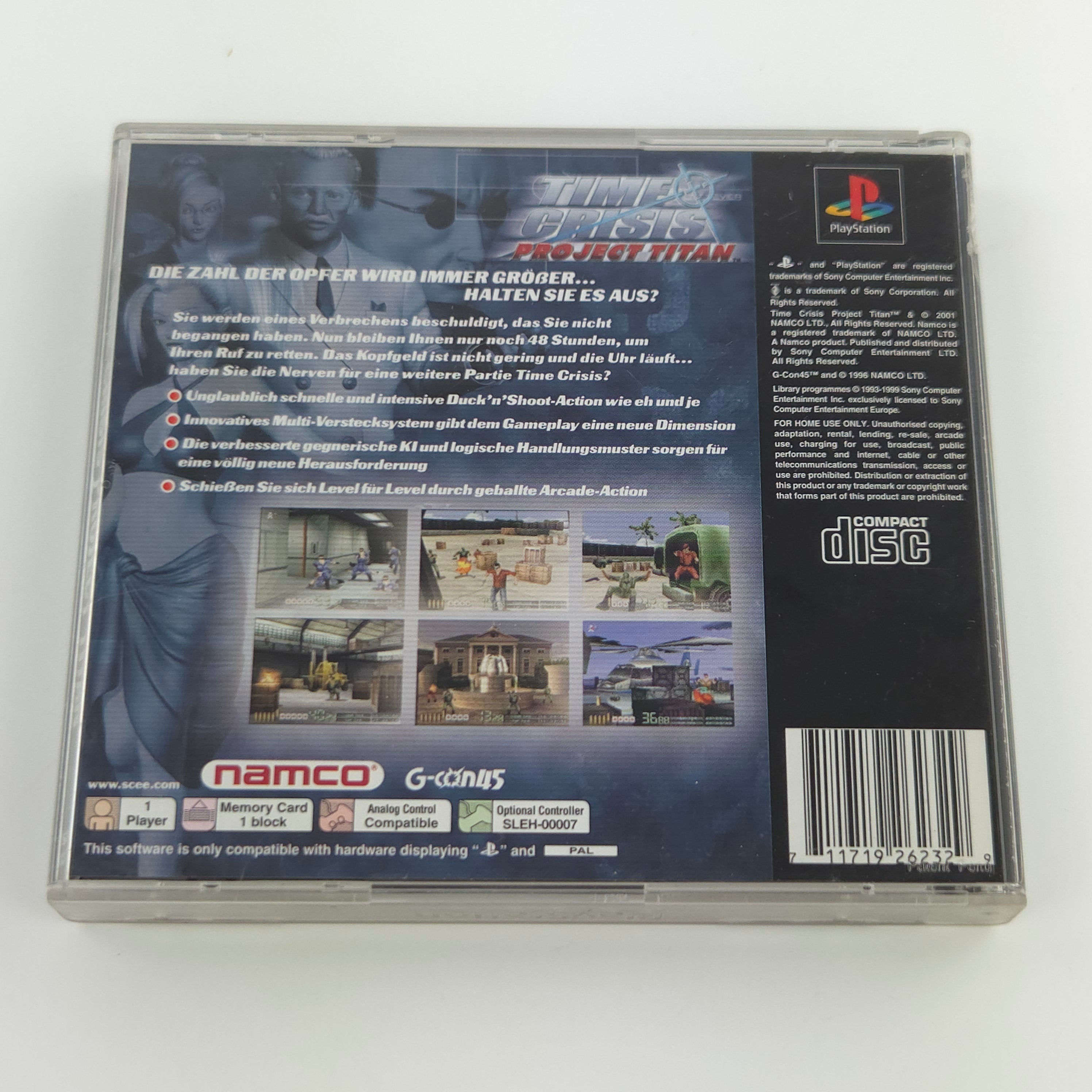 Playstation 1 Spiel – Time Crisis Project Titan (PS1 PAL)