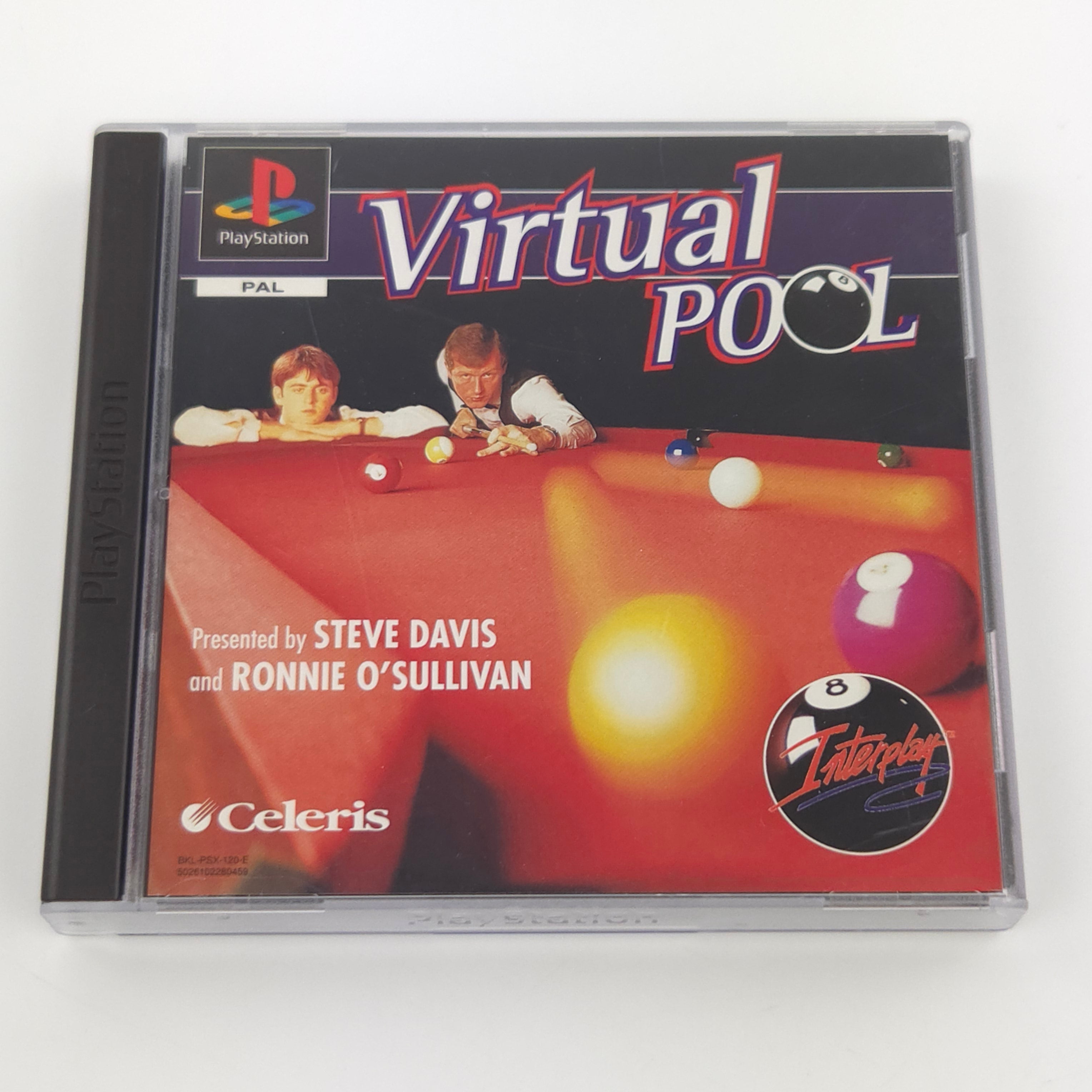 PlayStation 1 Spiel – Virtual Pool (OVP PAL Anleitung)