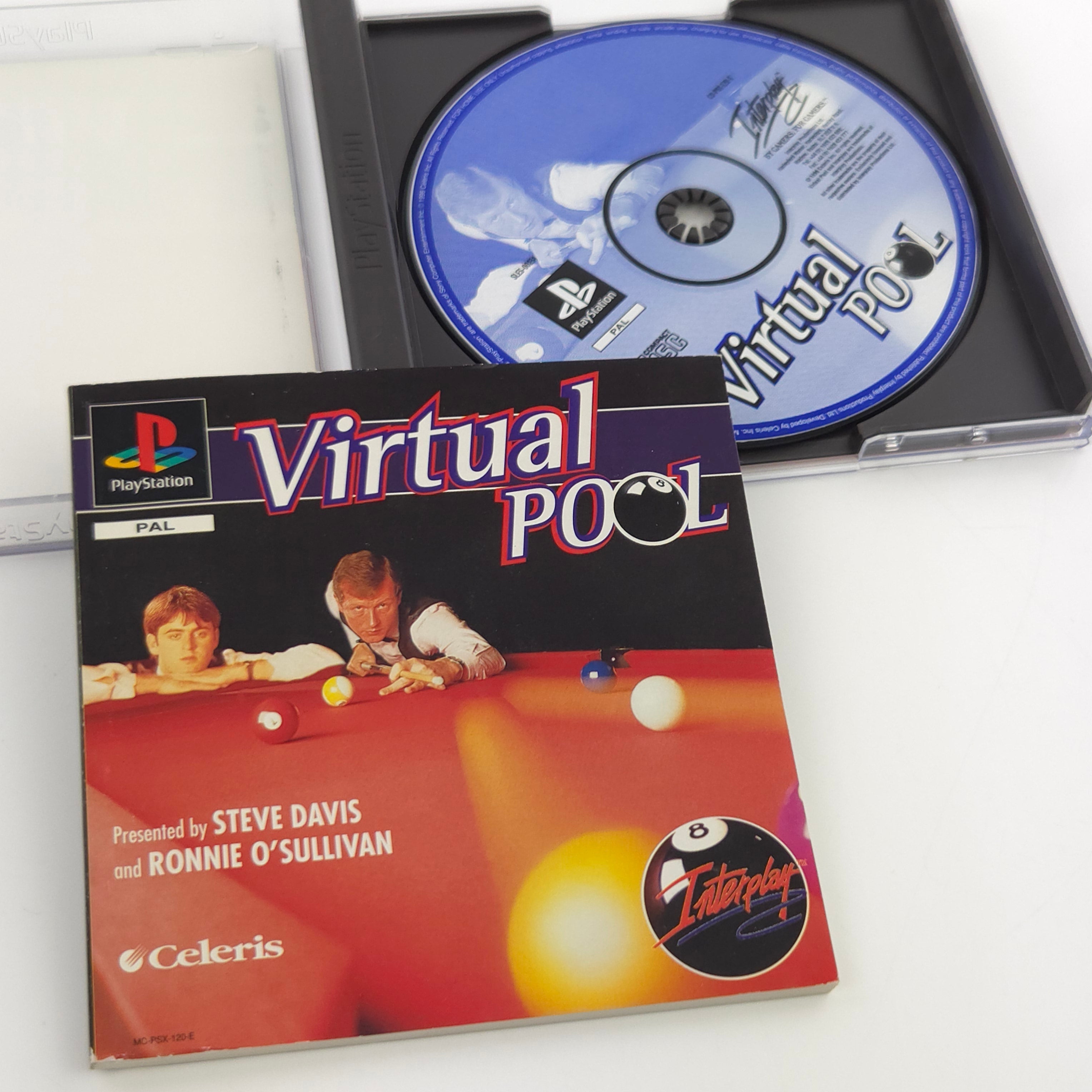 PlayStation 1 Spiel – Virtual Pool (OVP PAL Anleitung)