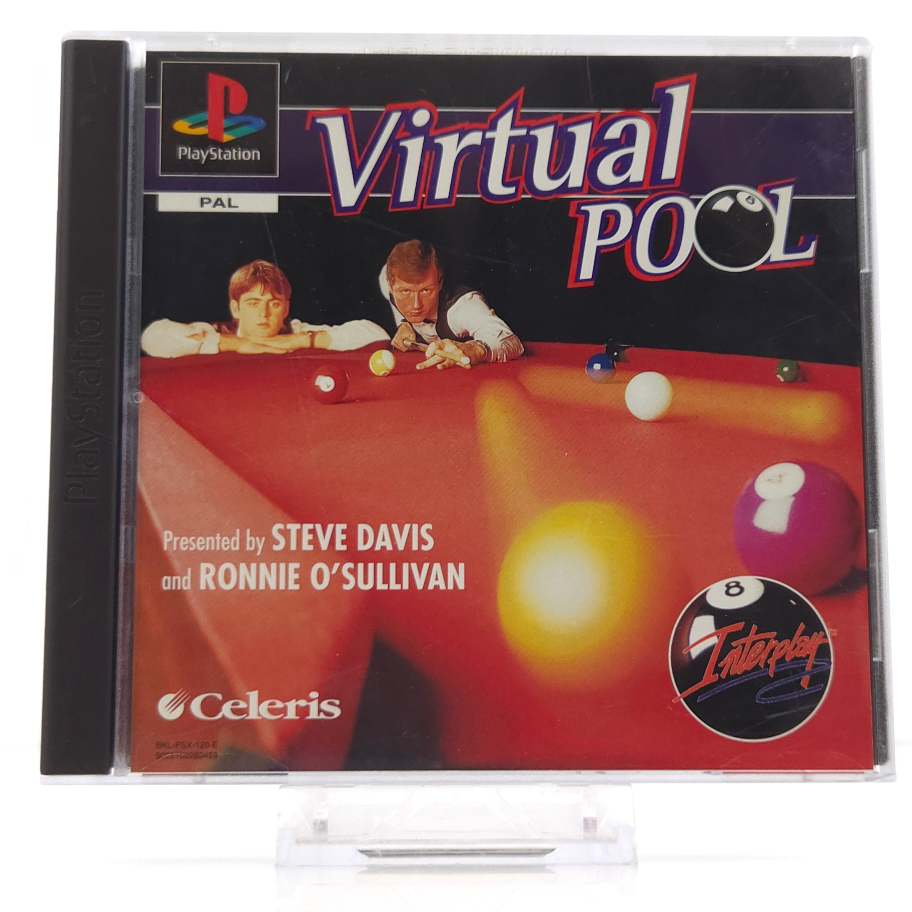 PlayStation 1 Spiel – Virtual Pool (OVP PAL Anleitung)