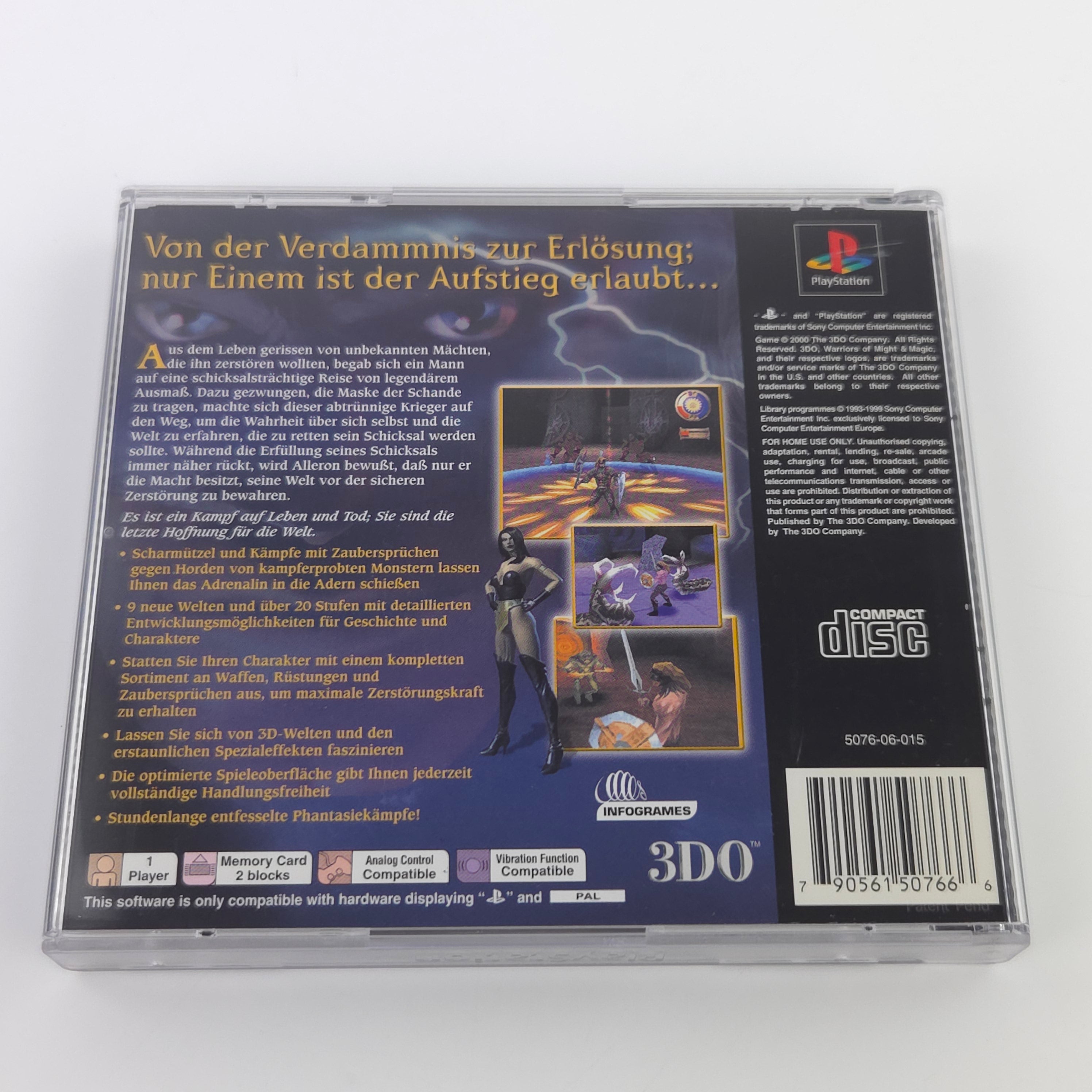 Playstation 1 Spiel – Warriors of Might and Magic OVP PAL