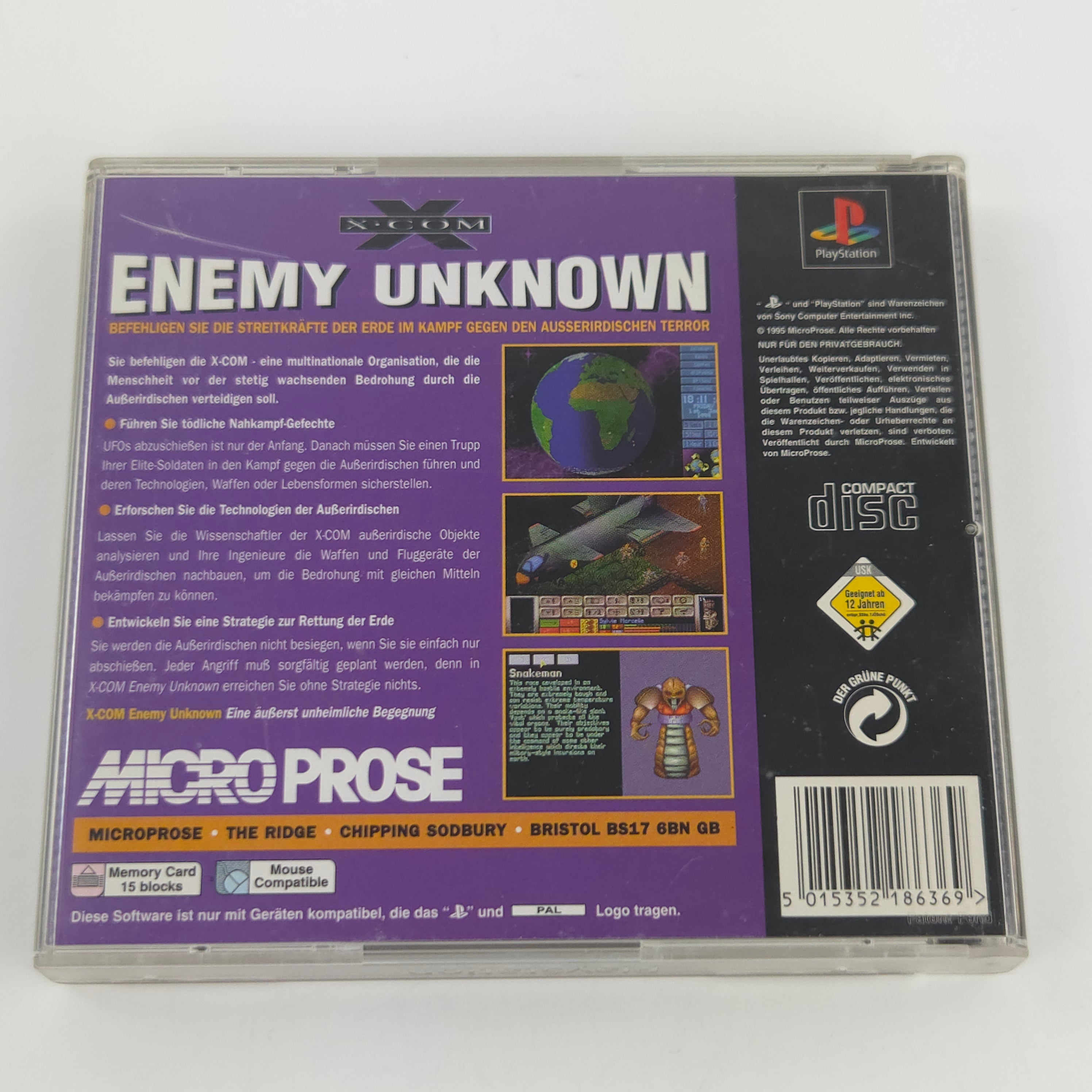 Sony Playstation 1 Spiel X-COM Enemy Unknown PS1 OVP PAL