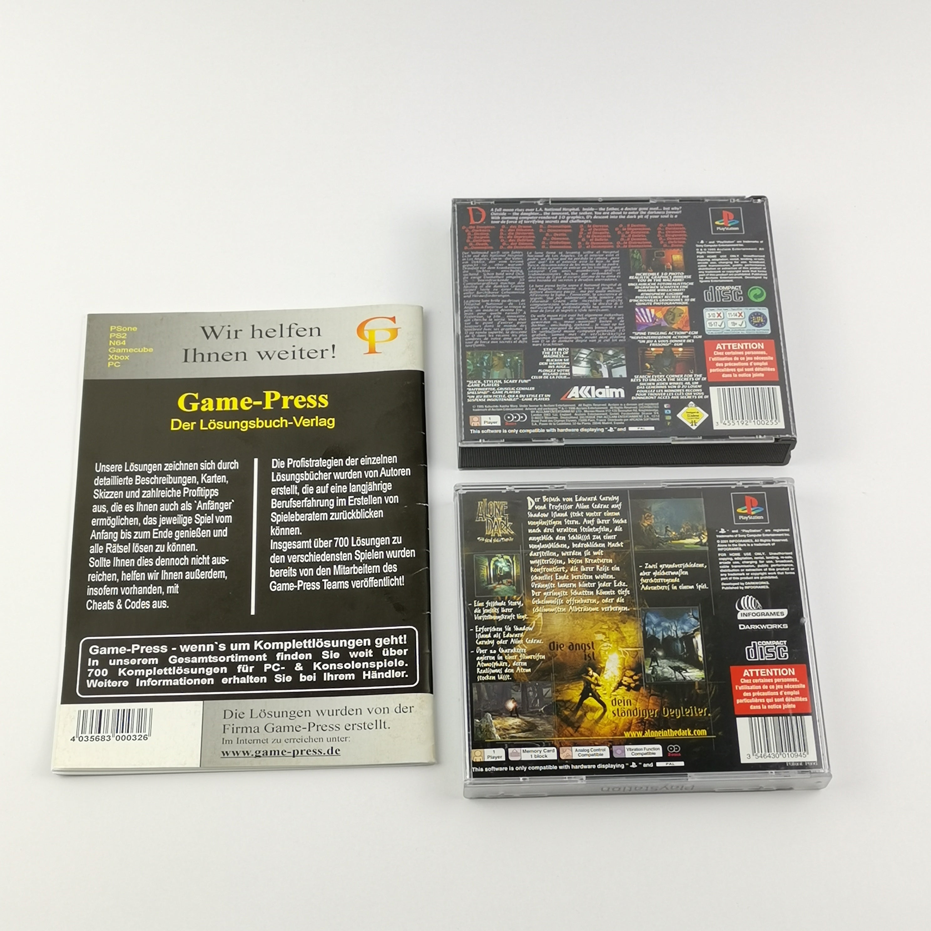 Sony Playstation 1 Spiel – Alone in the Dark D GamePress PS1