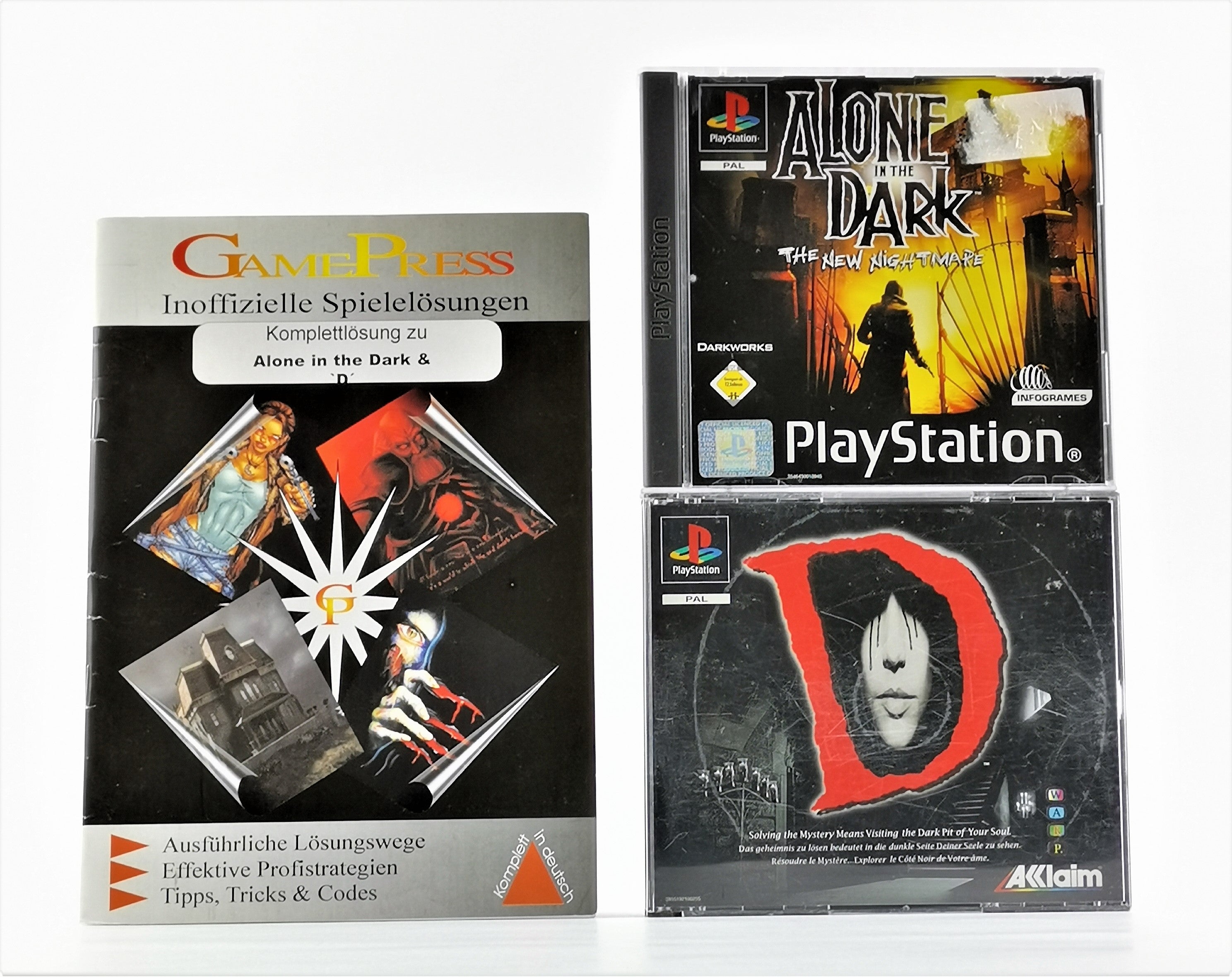 Sony Playstation 1 Spiel – Alone in the Dark D GamePress PS1