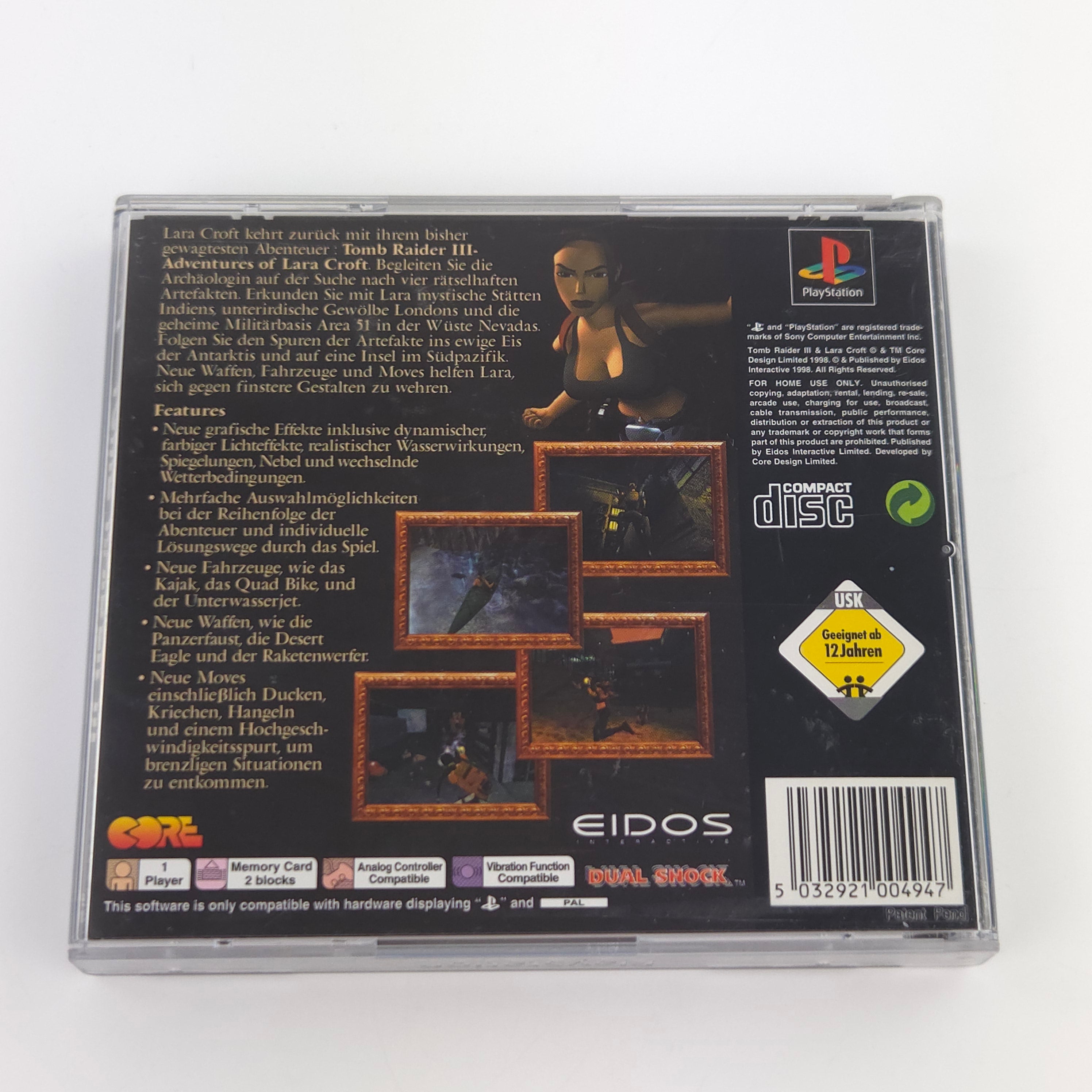 PlayStation Spiel – Tomb Raider III (PS1 PAL OVP)