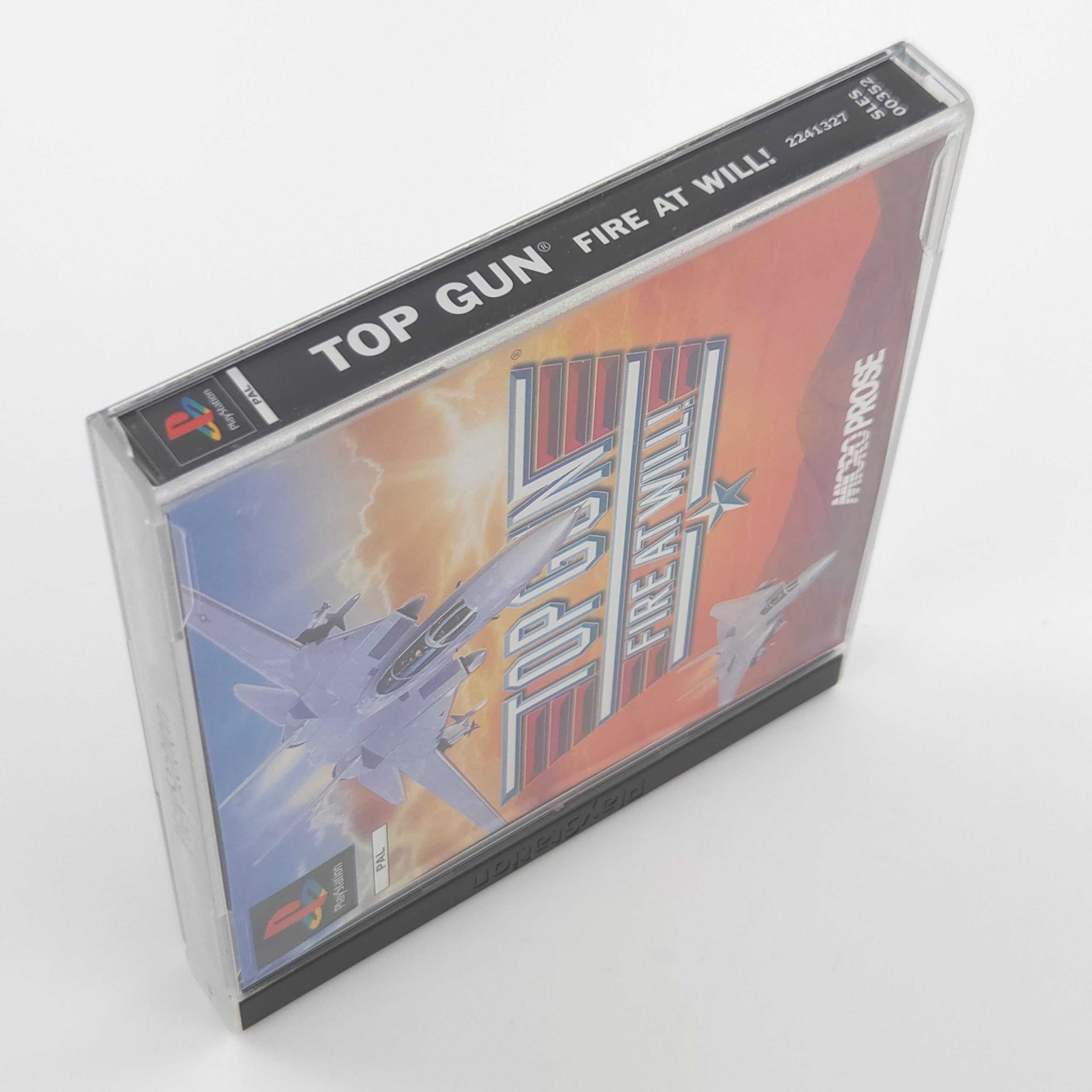 Sony Playstation Spiel Top Gun Fire at Will PS1 OVP PAL