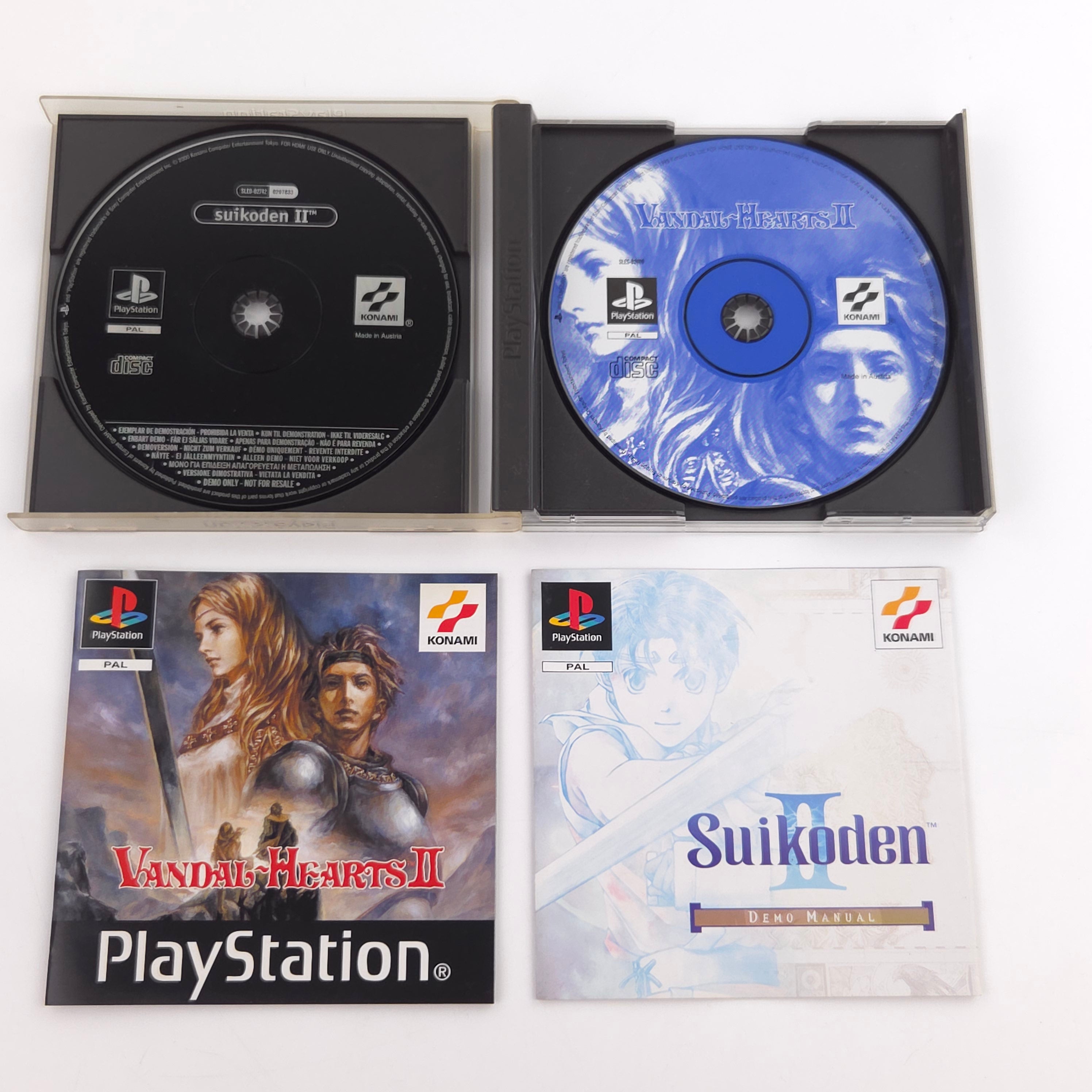 PlayStation Spiel – Vandal Hearts II + Suikoden II (PAL)