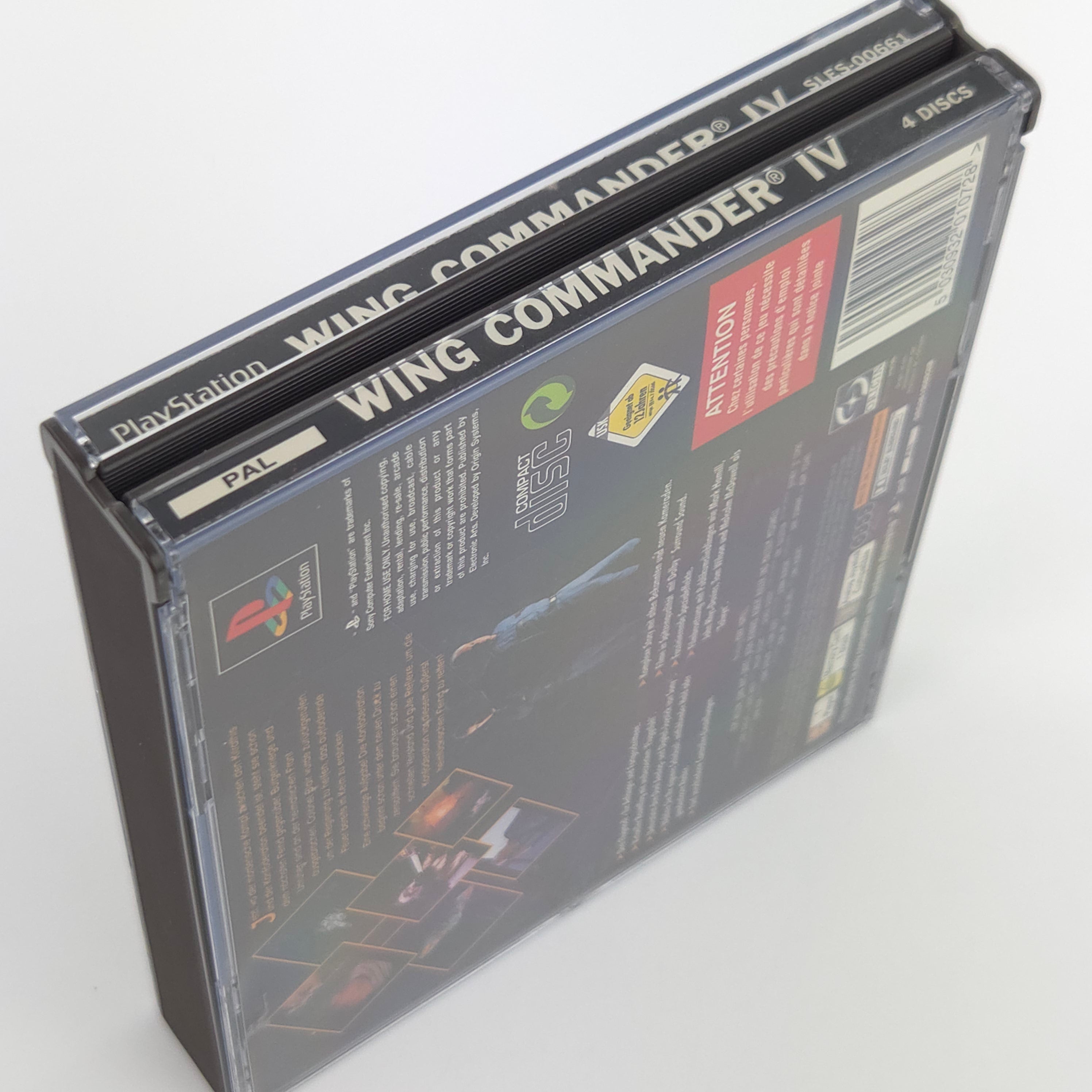 Playstation 1 Spiel Wing Commander IV PS1 OVP PAL DE