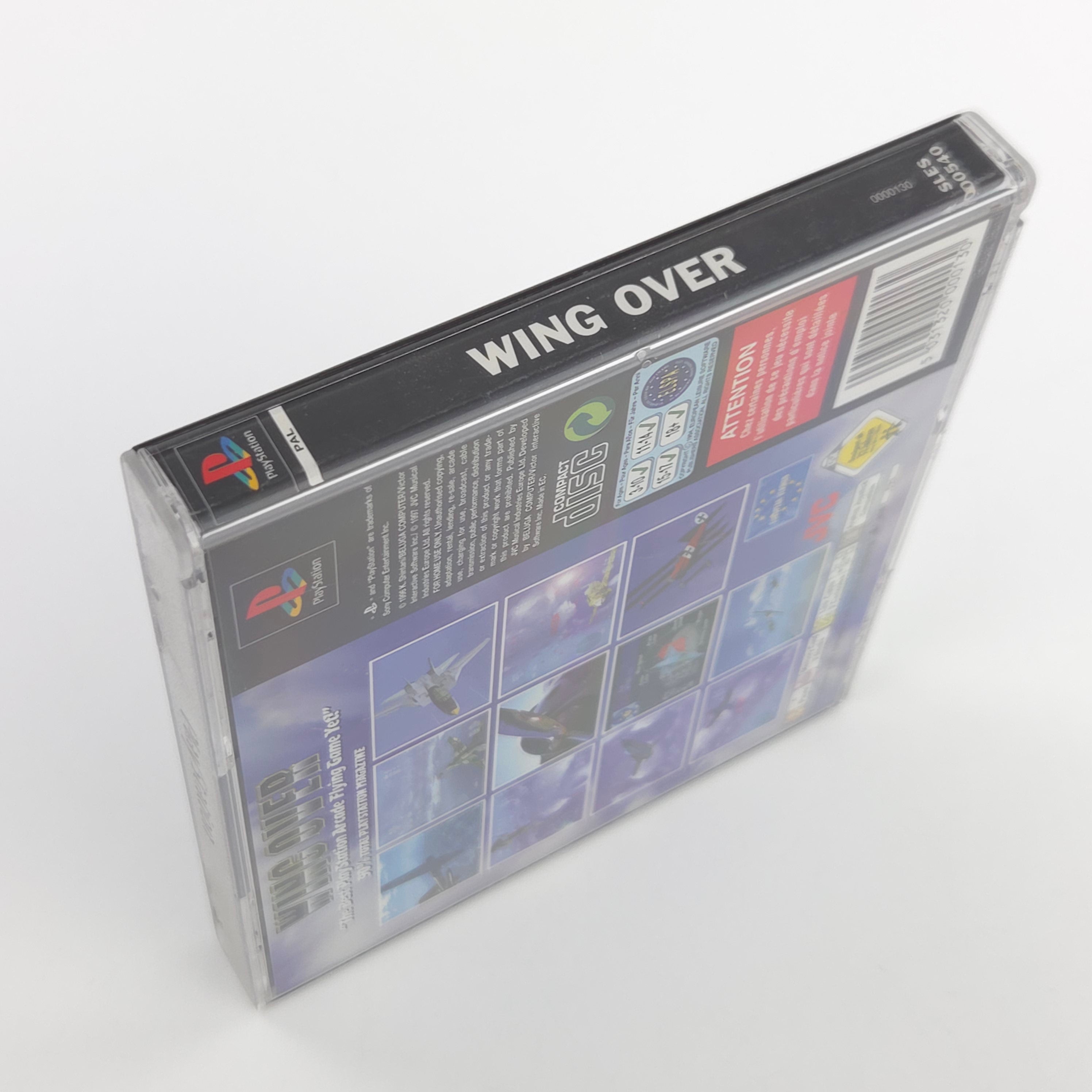 Sony Playstation Spiel Wing Over PS1 OVP Poster PAL EUR