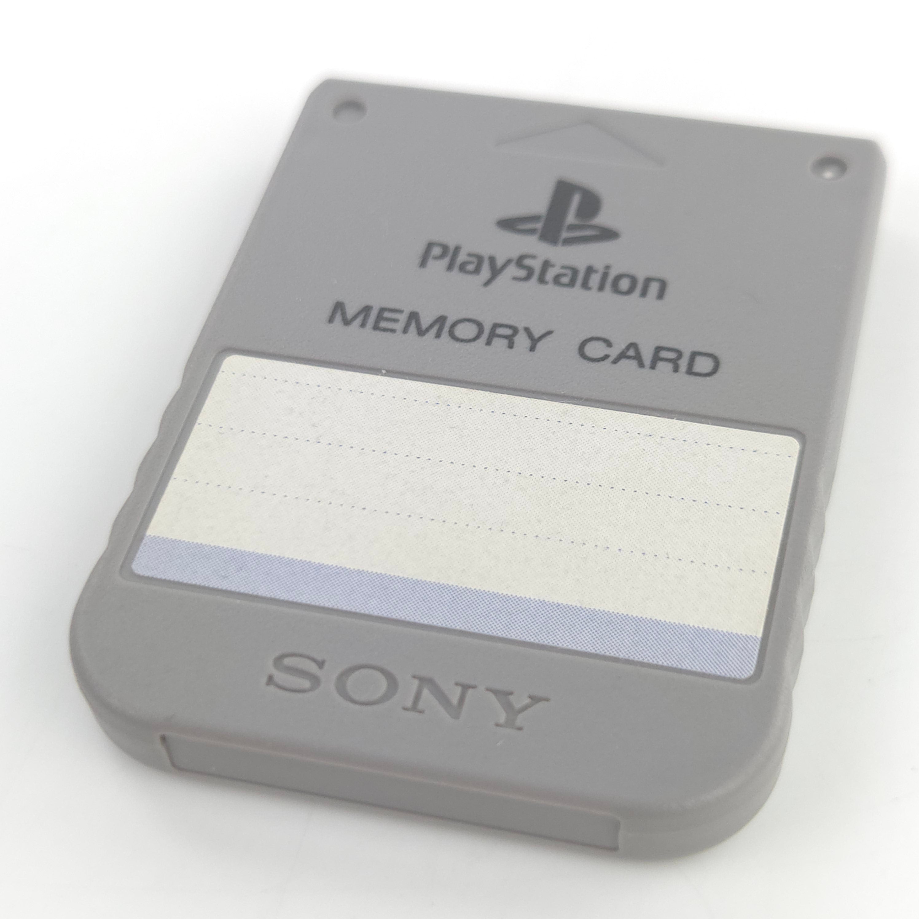 Sony Playstation 1 Zubehör Memory Card Grau PS1 PSX