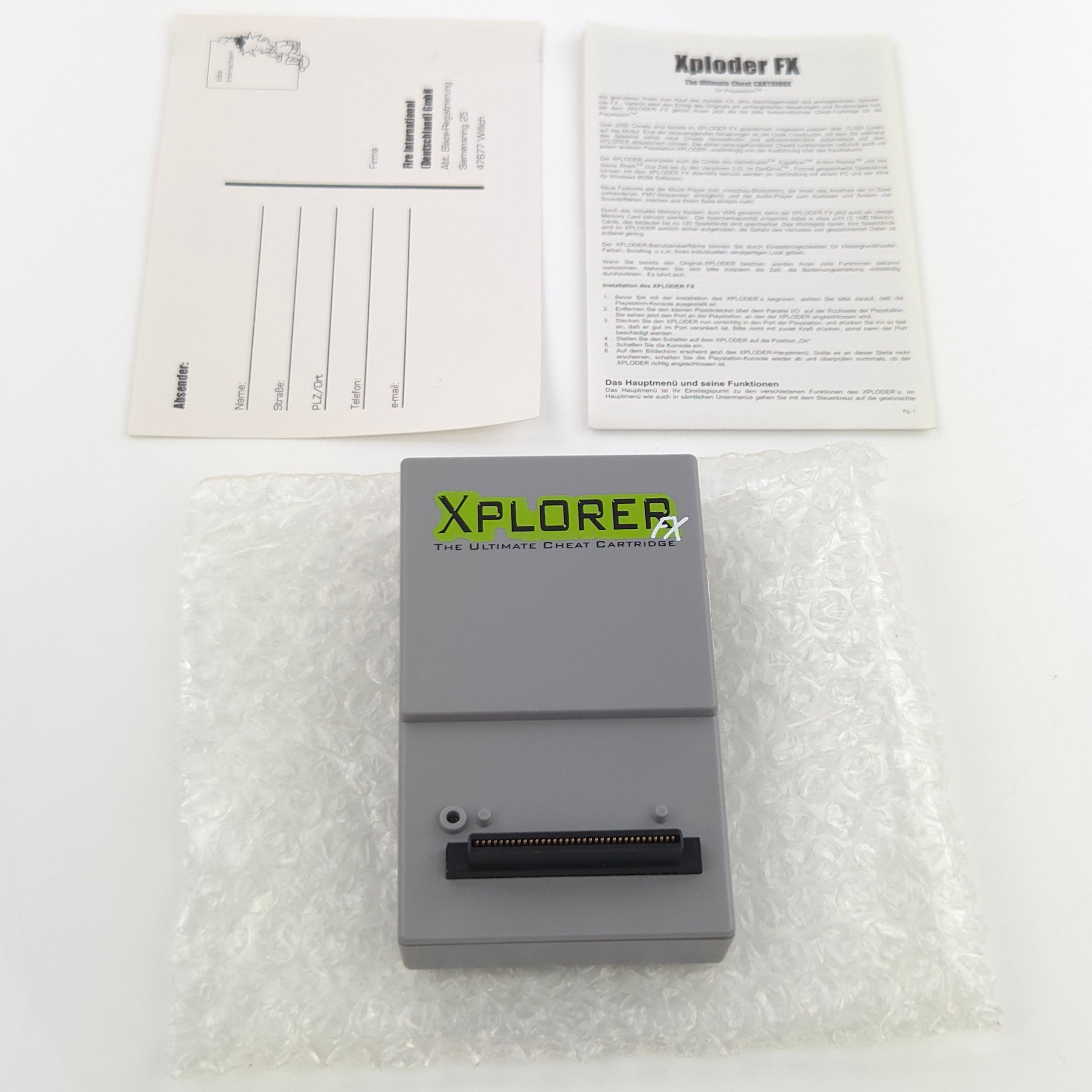 Playstation 1 Zubehör – Xploder FX Ultimate Cheat Cartridge OVP