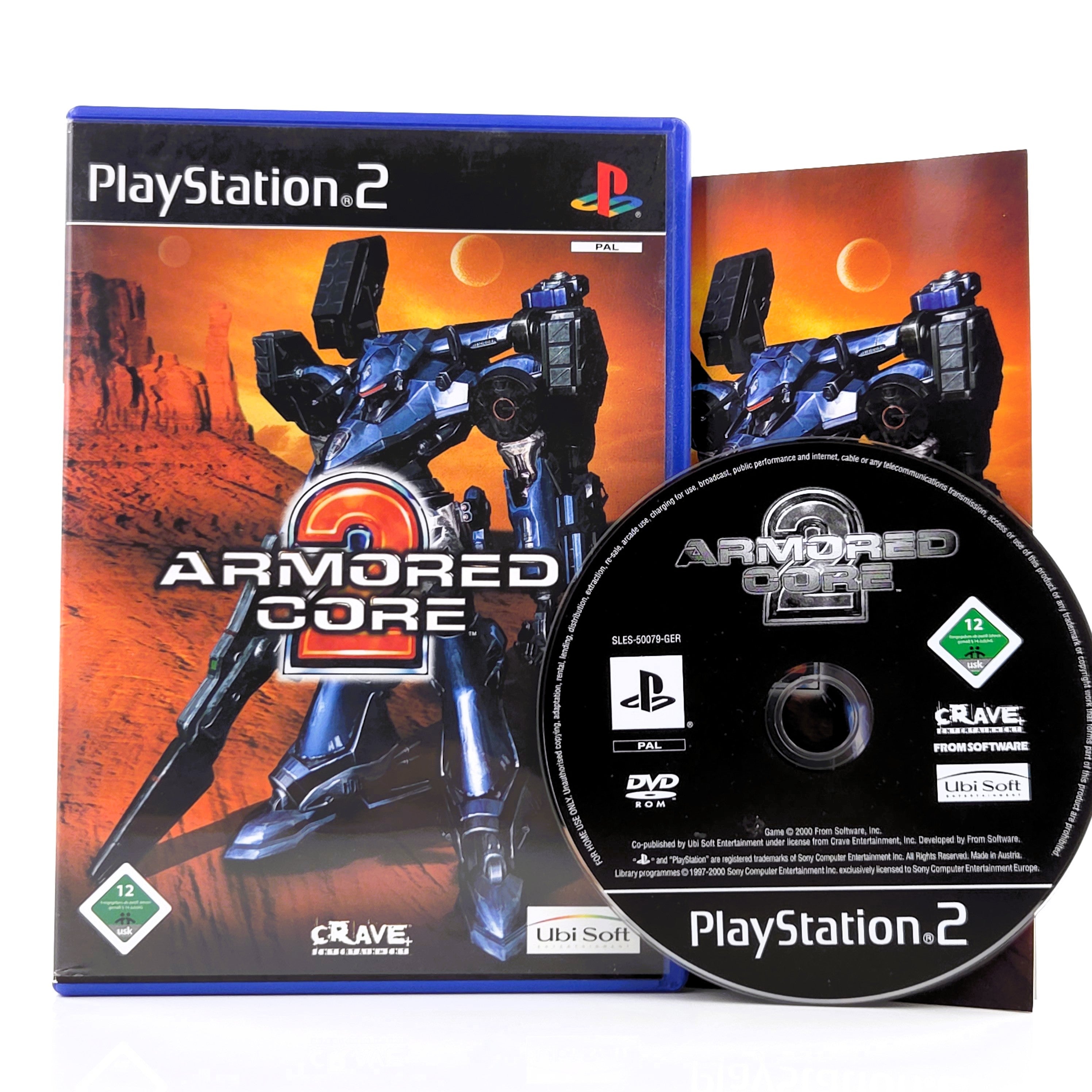 Playstation 2 Spiel – Armored Core 2 (PS2 DE PAL OVP)