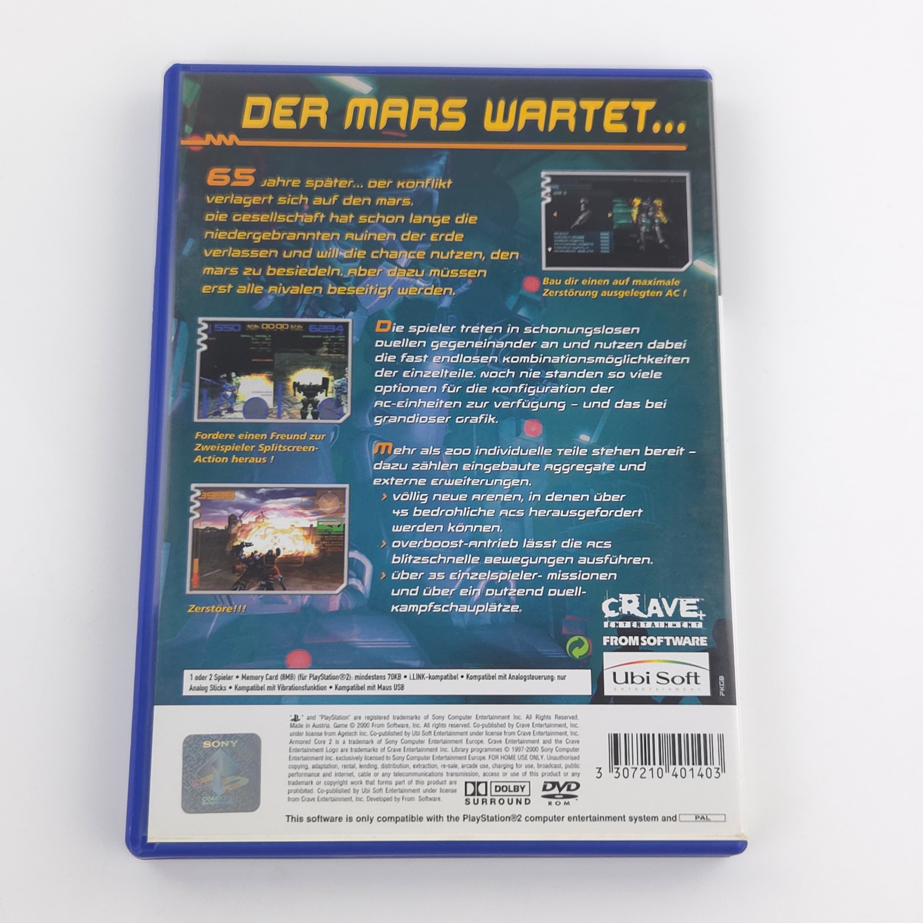 Playstation 2 Spiel – Armored Core 2 (PS2 DE PAL OVP)