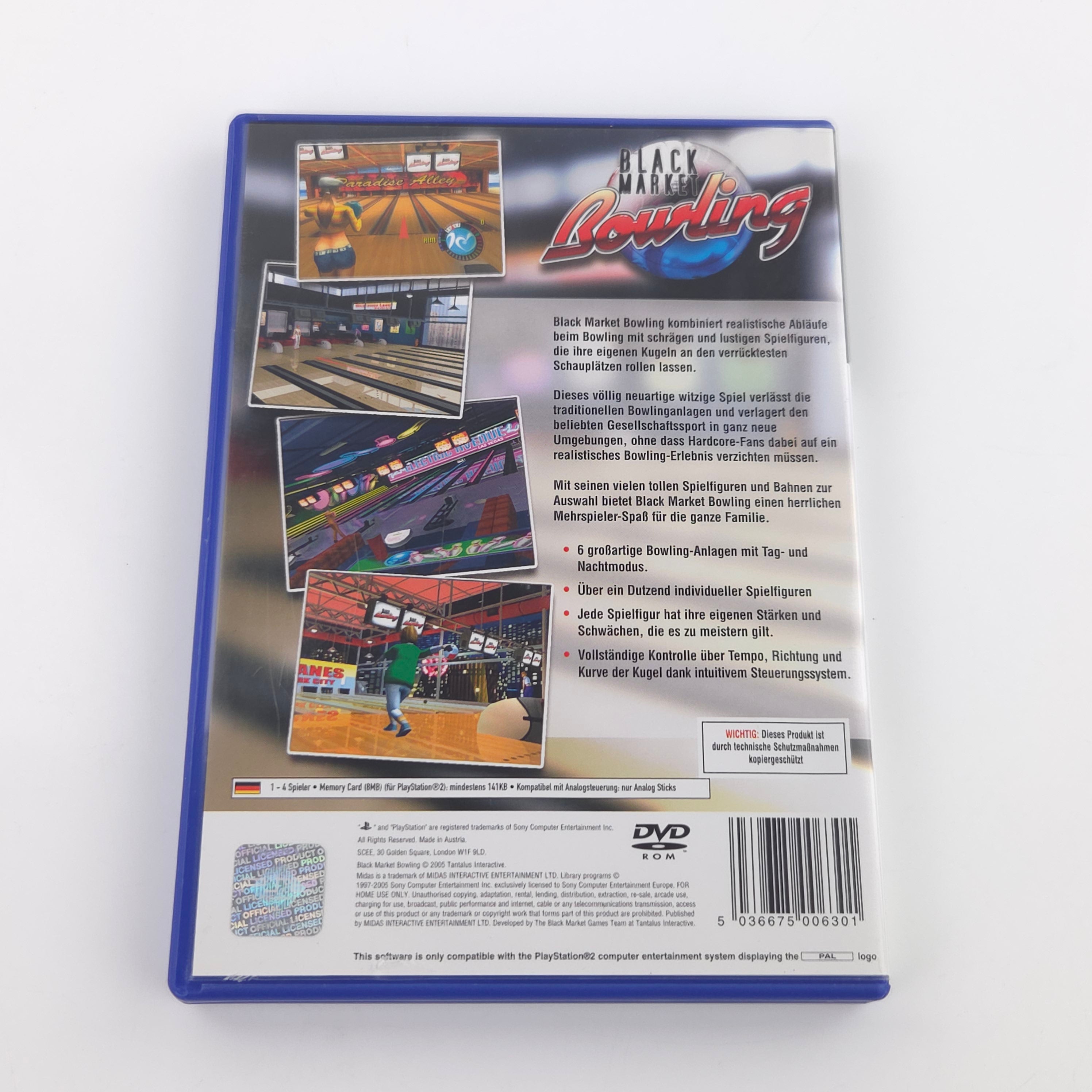 Playstation 2 Spiel – Black Market Bowling (Deutsch OVP)
