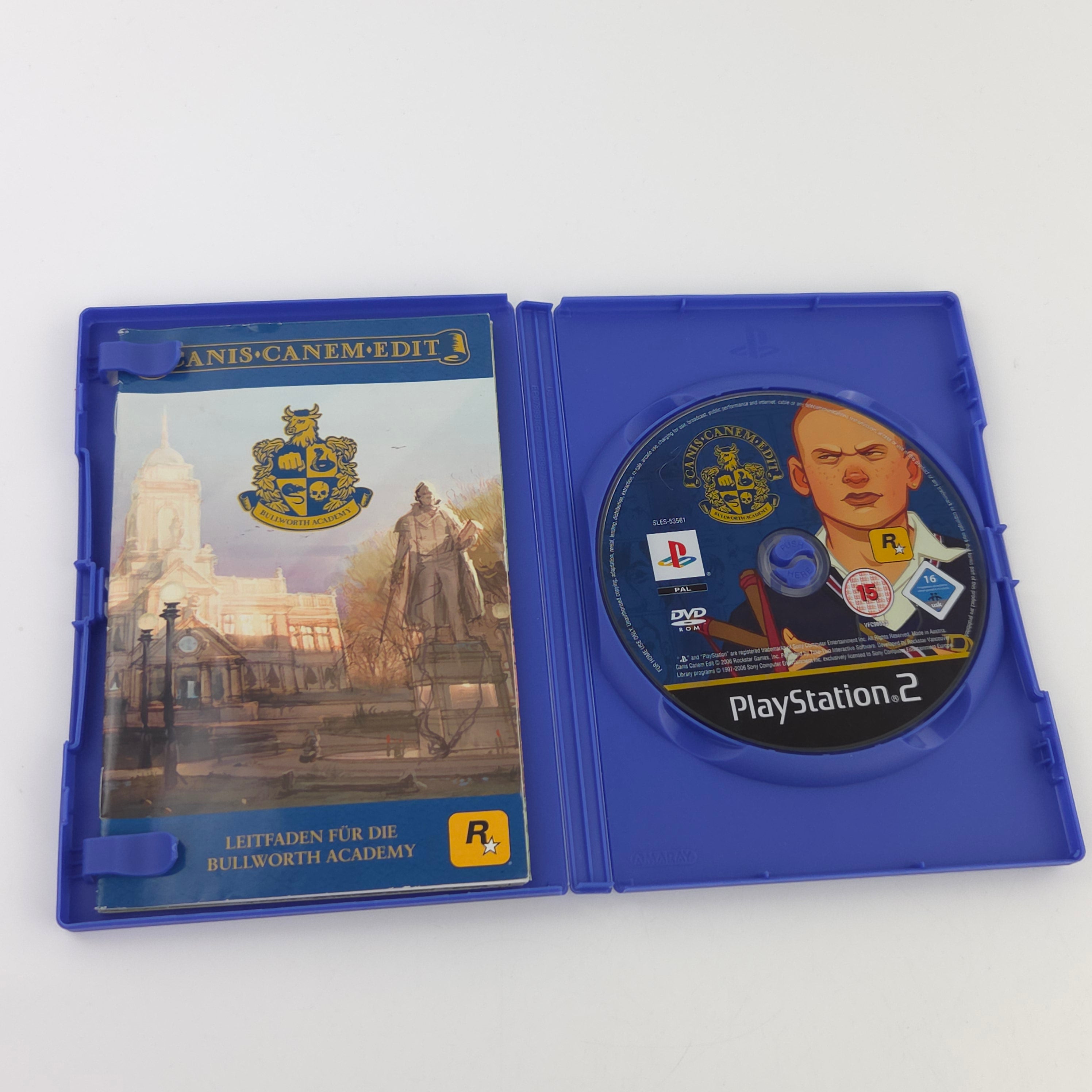 Sony Playstation 2: Canis Canem Edit Bullworth Academy - PS2 OVP (PAL DE)