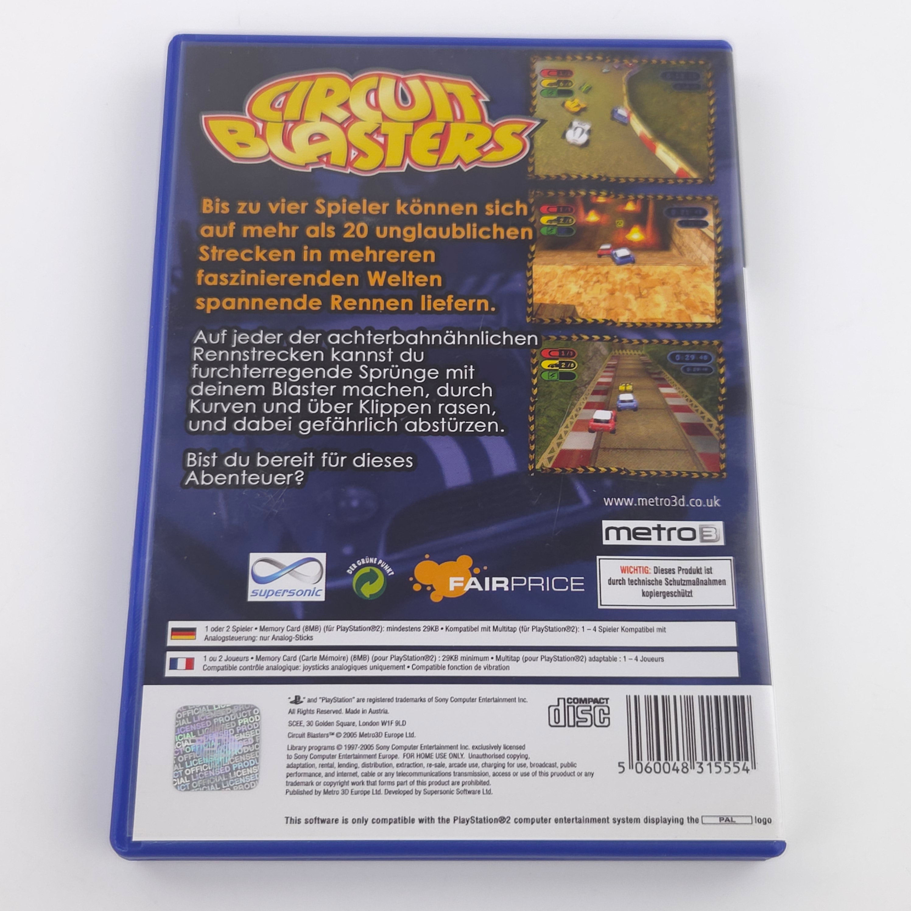 Playstation 2 Spiel – Circuit Blasters (PS2 OVP PAL)