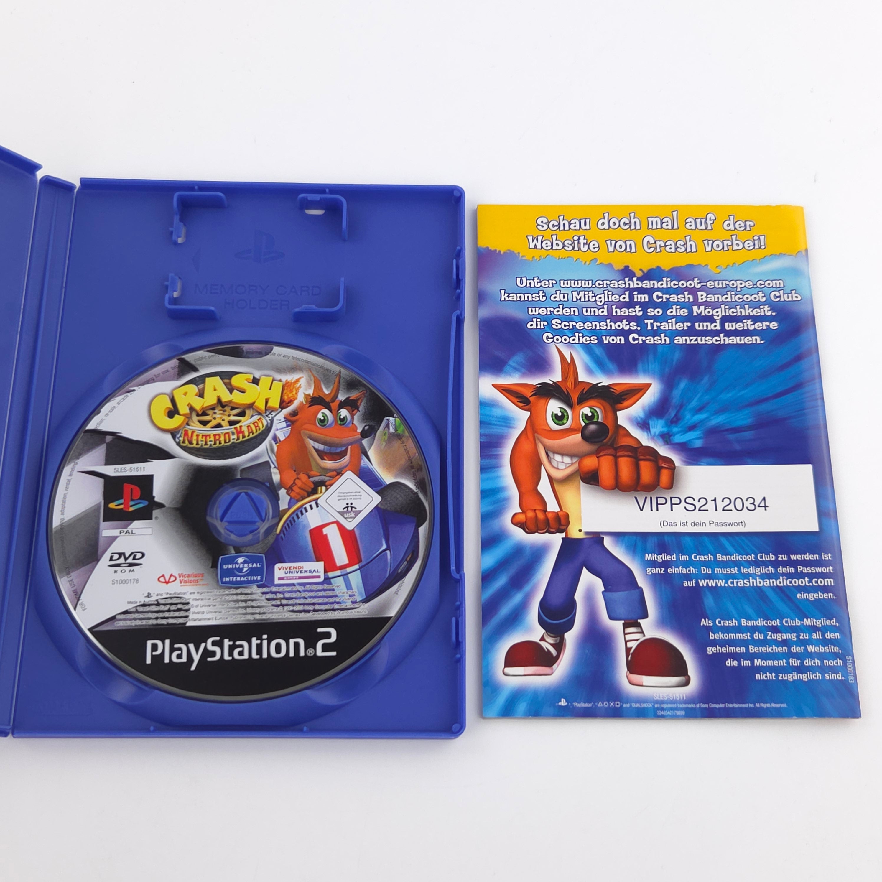 Playstation 2 Spiel – Crash Nitro Kart (PS2 OVP PAL)