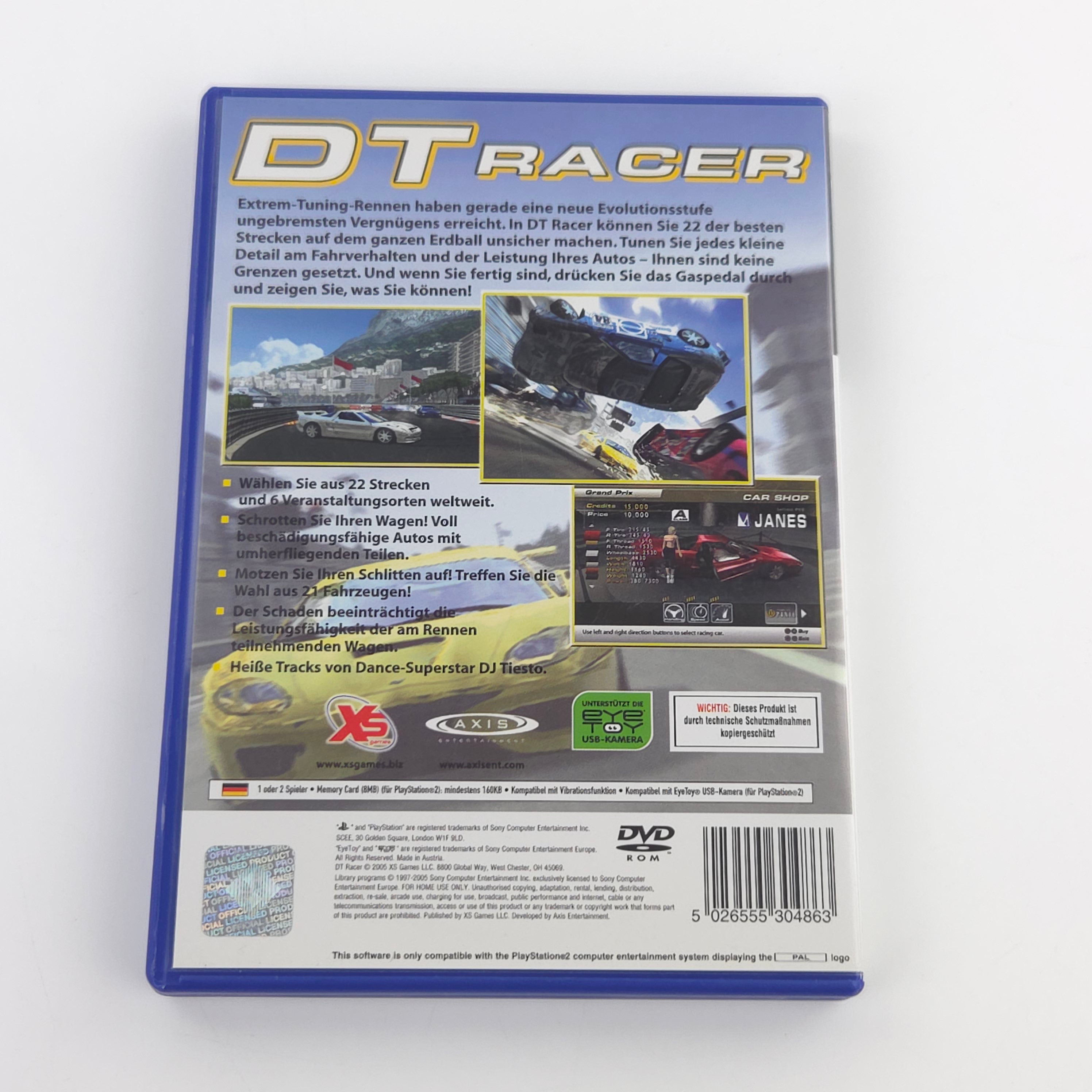 Playstation 2 Spiel – DT Racer (PS2 DE PAL OVP CIB)