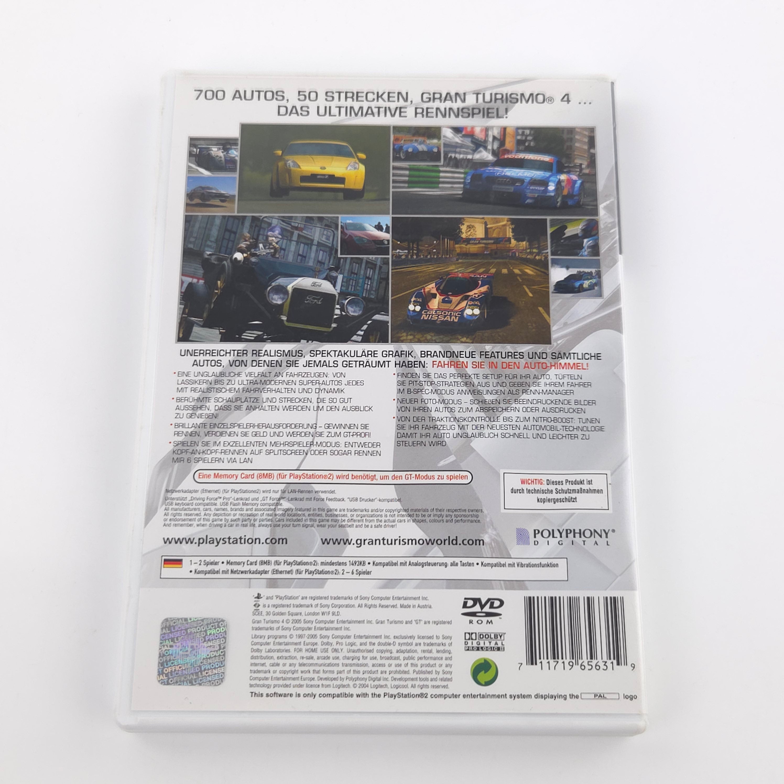 Playstation 2 Spiel – Gran Turismo 4 (PS2 OVP DE PAL)