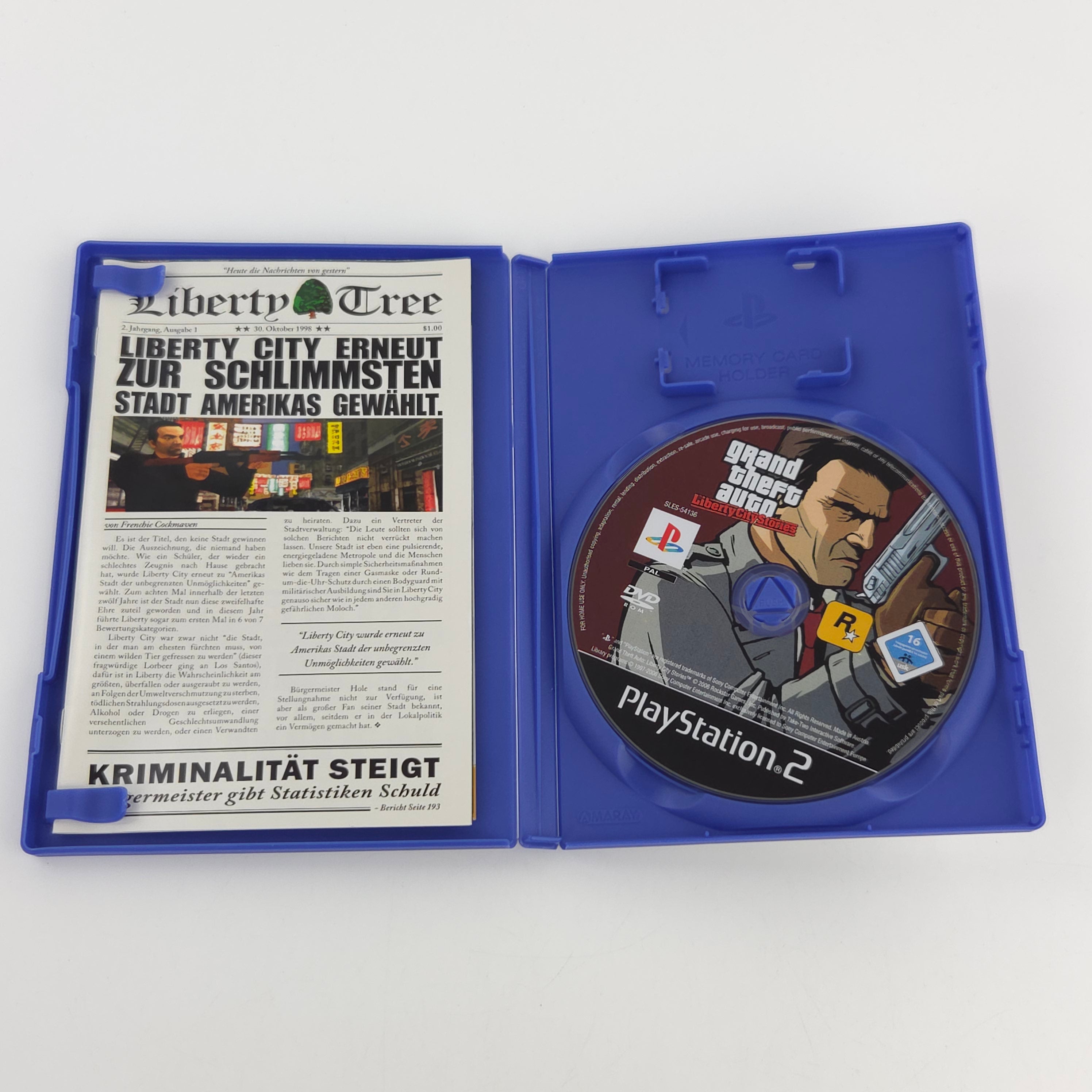 Playstation 2 Spiel GTA Liberty City Stories PS2 OVP PAL
