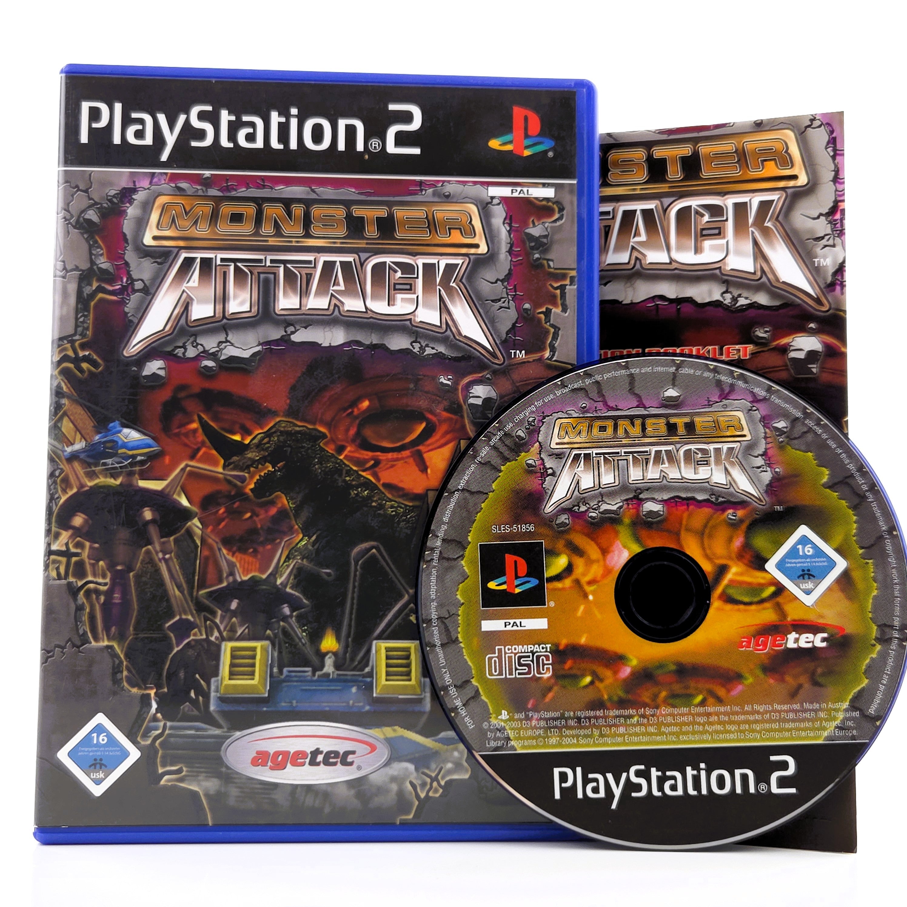Playstation 2 Spiel – Monster Attack (PS2 OVP PAL)
