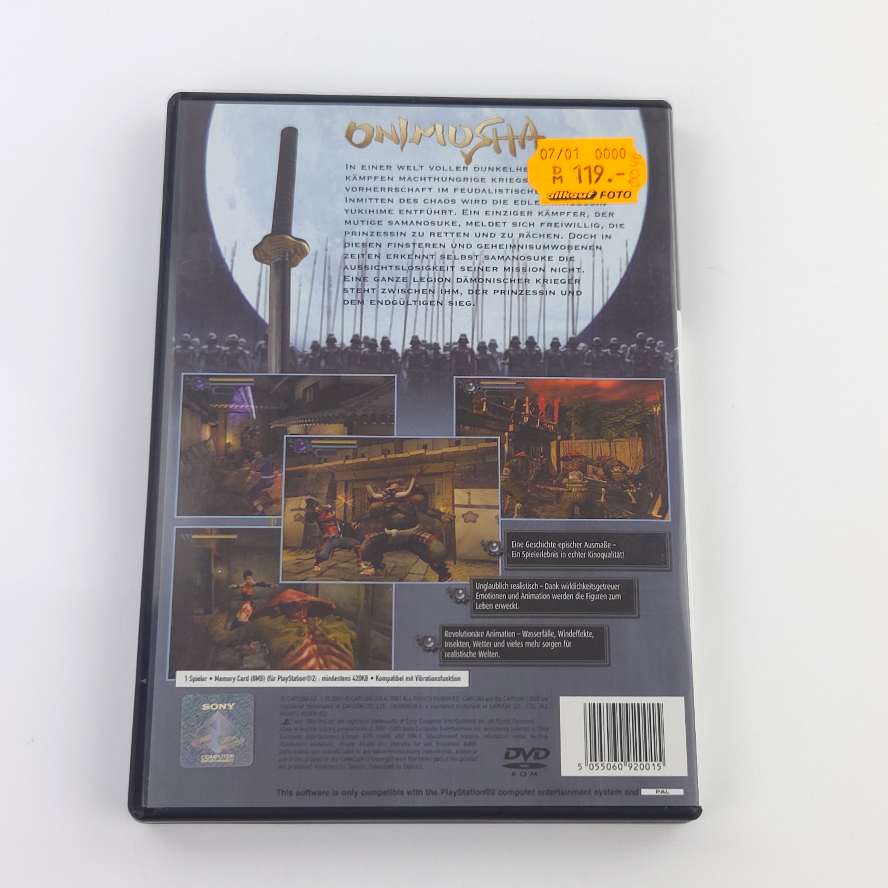 Playstation 2 Spiel – Onimusha Warlords (PS2 OVP PAL)