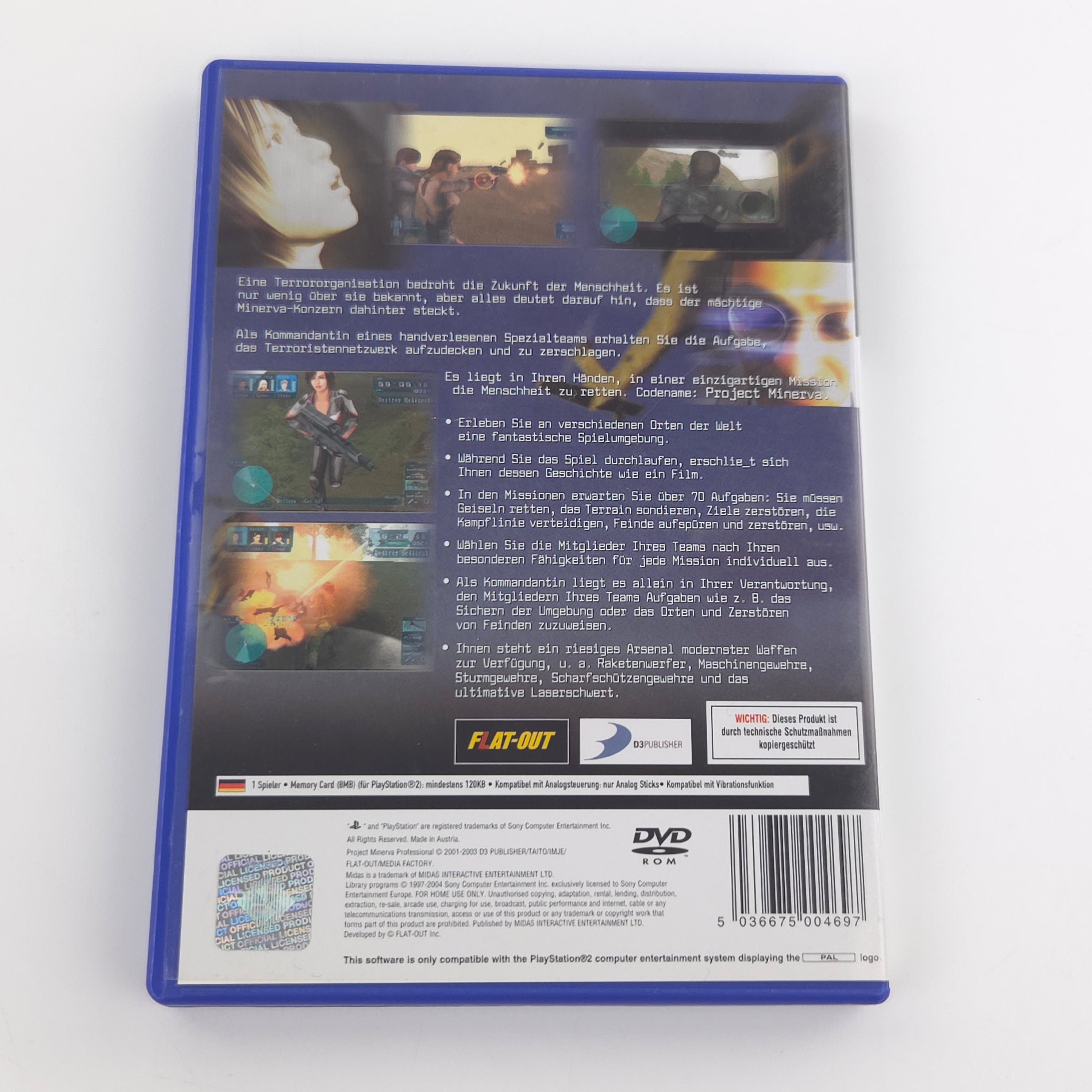Playstation 2 Spiel – Project Minerva Professional (PAL OVP)