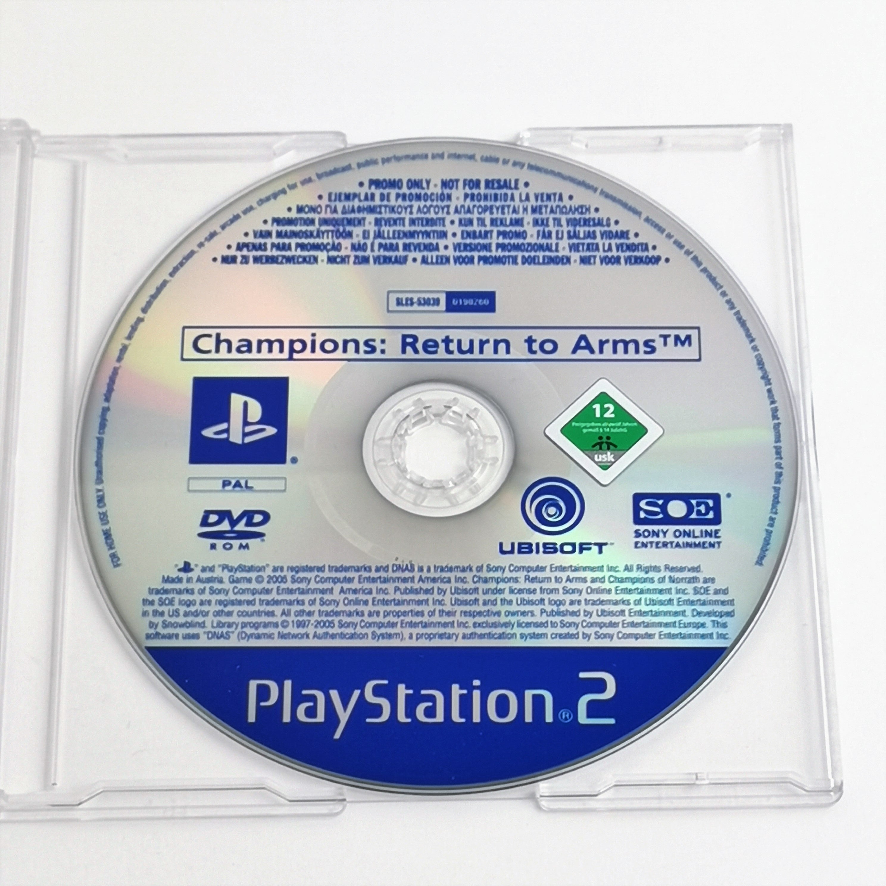 Playstation 2 Spiel – Champions Return to Arms Promo PAL