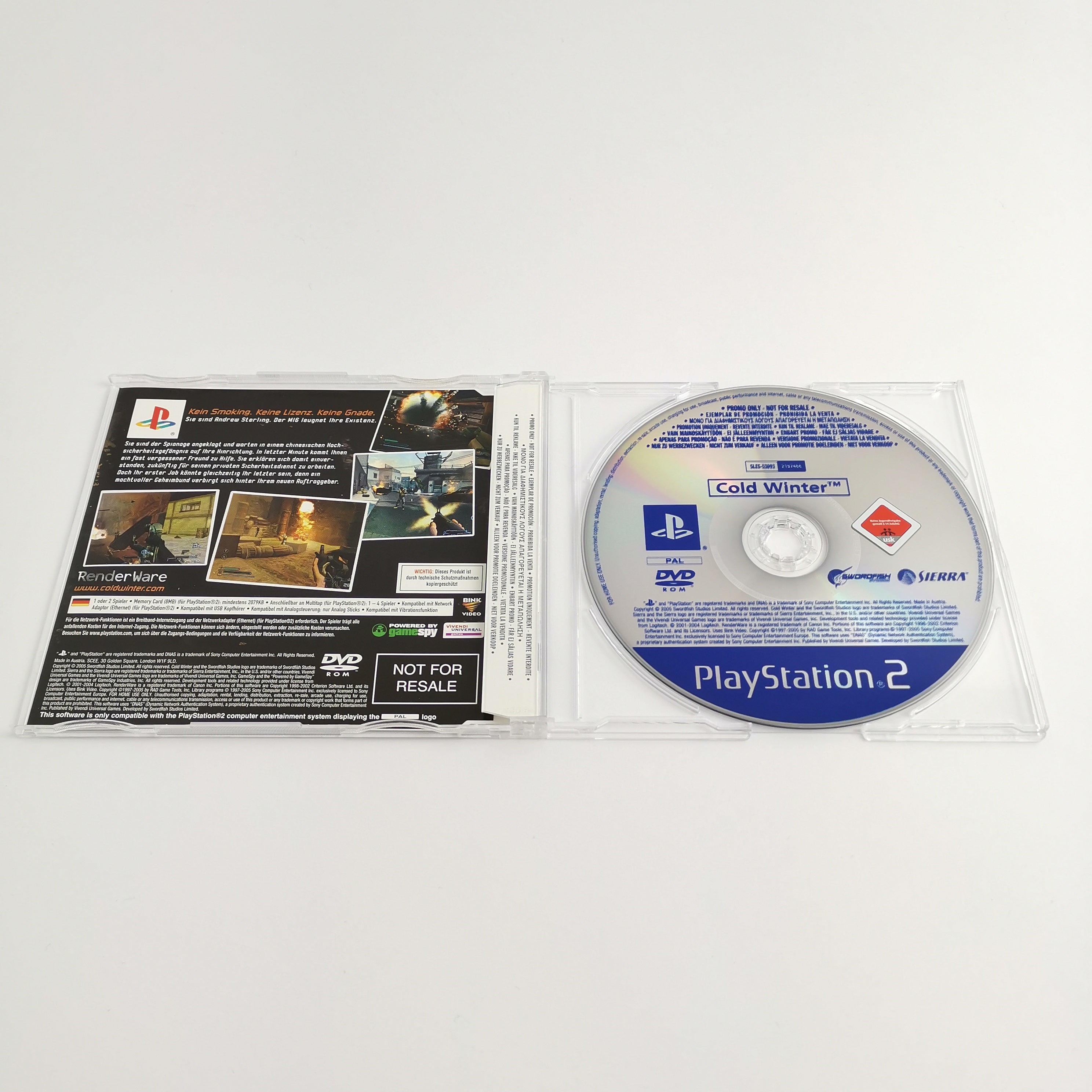 Playstation 2 Spiel – Cold Winter Promo (PS2 USK18 OVP)
