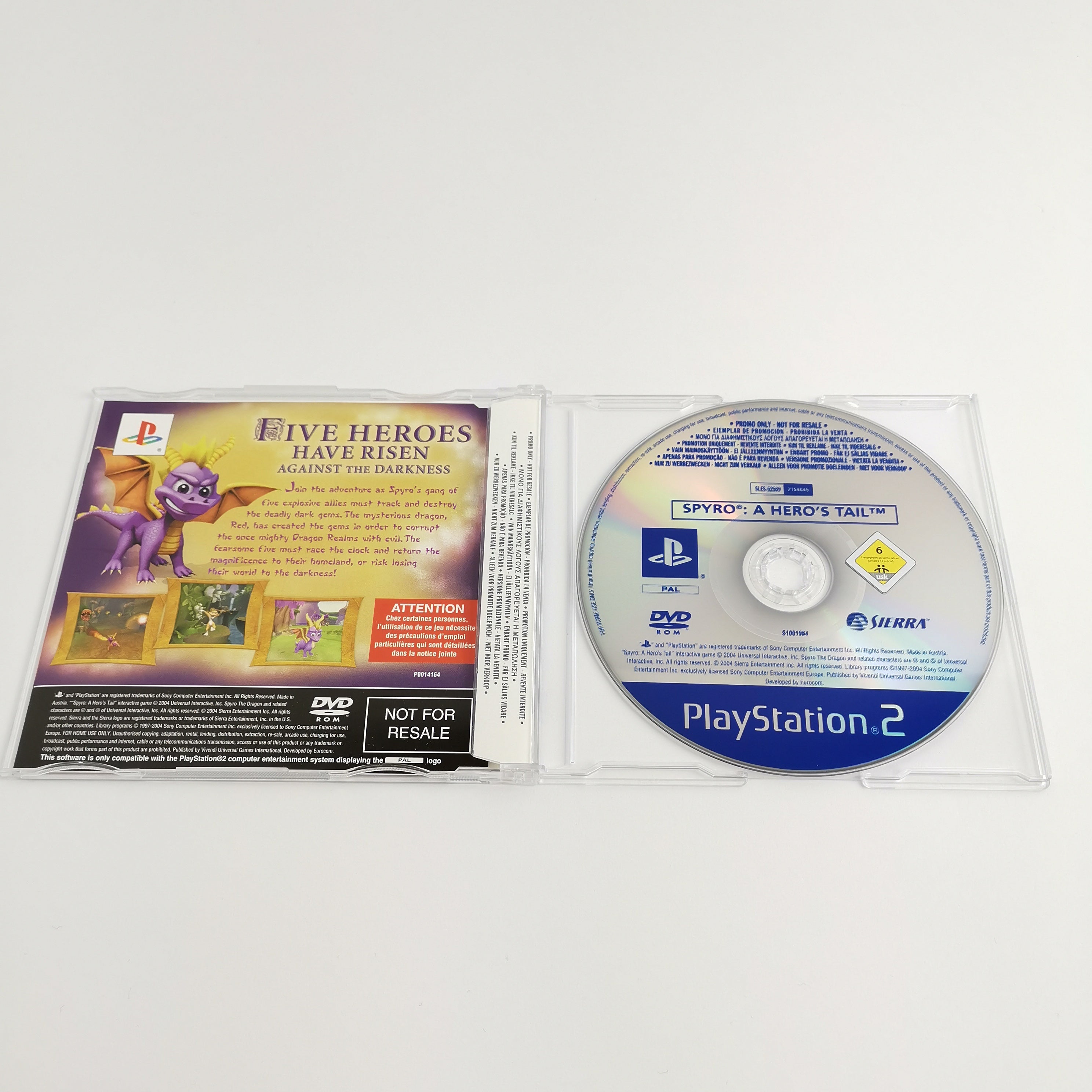 Playstation 2 Spiel – Promo Spiel Spyro Heros Tail OVP PAL