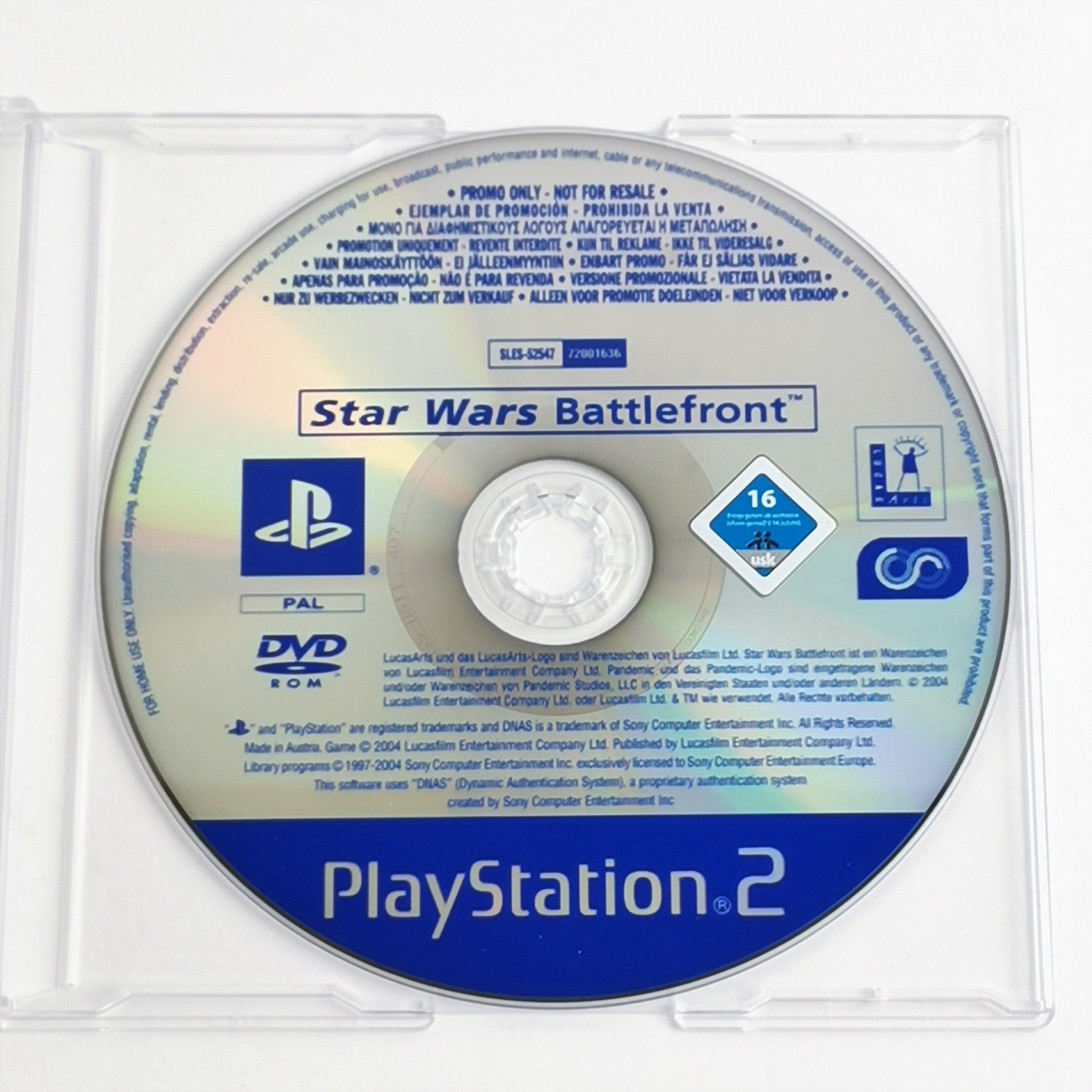 Playstation 2 Promo Spiel – Star Wars Battlefront (PAL)