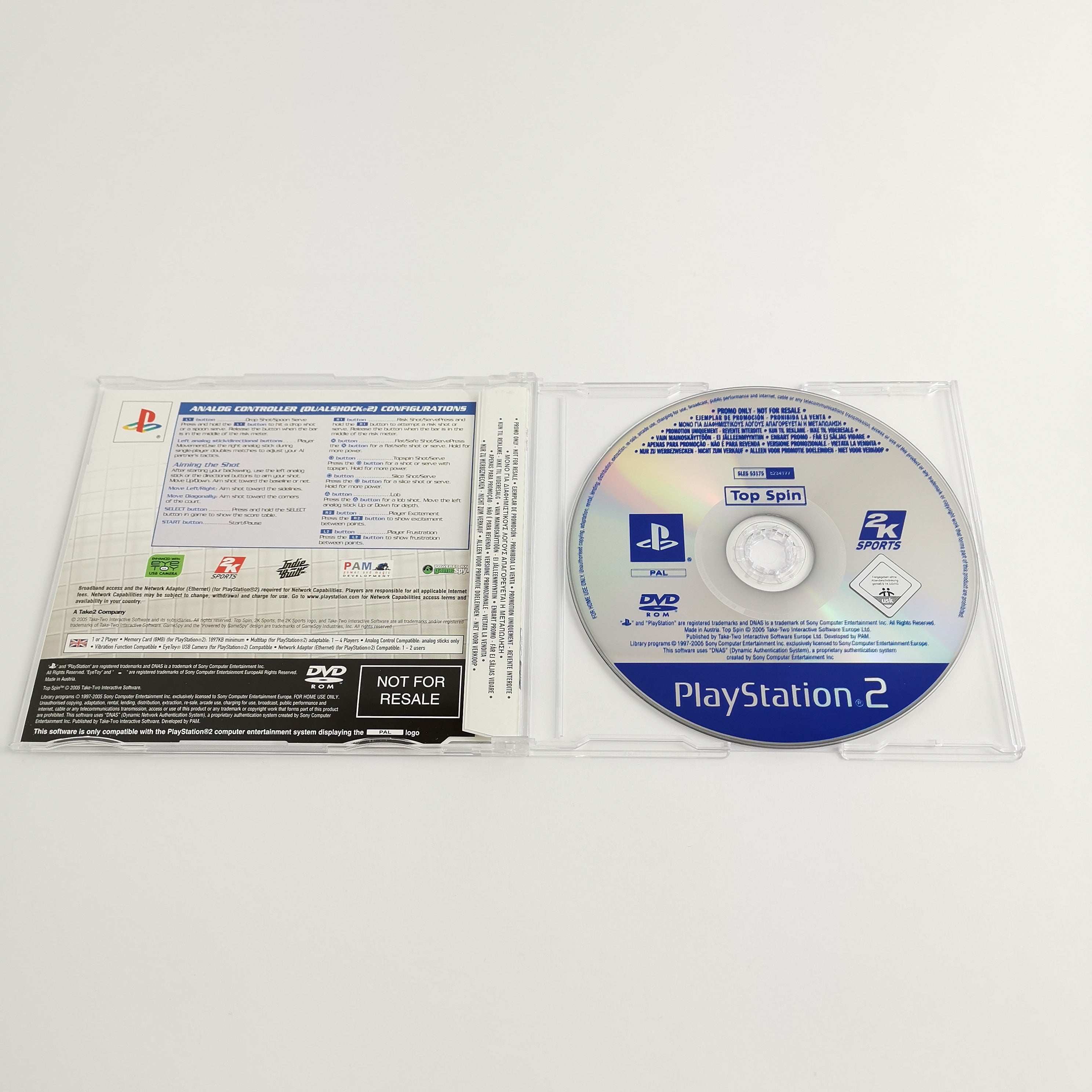 Playstation 2 Spiel – Top Spin Promo Spiel (OVP PAL)
