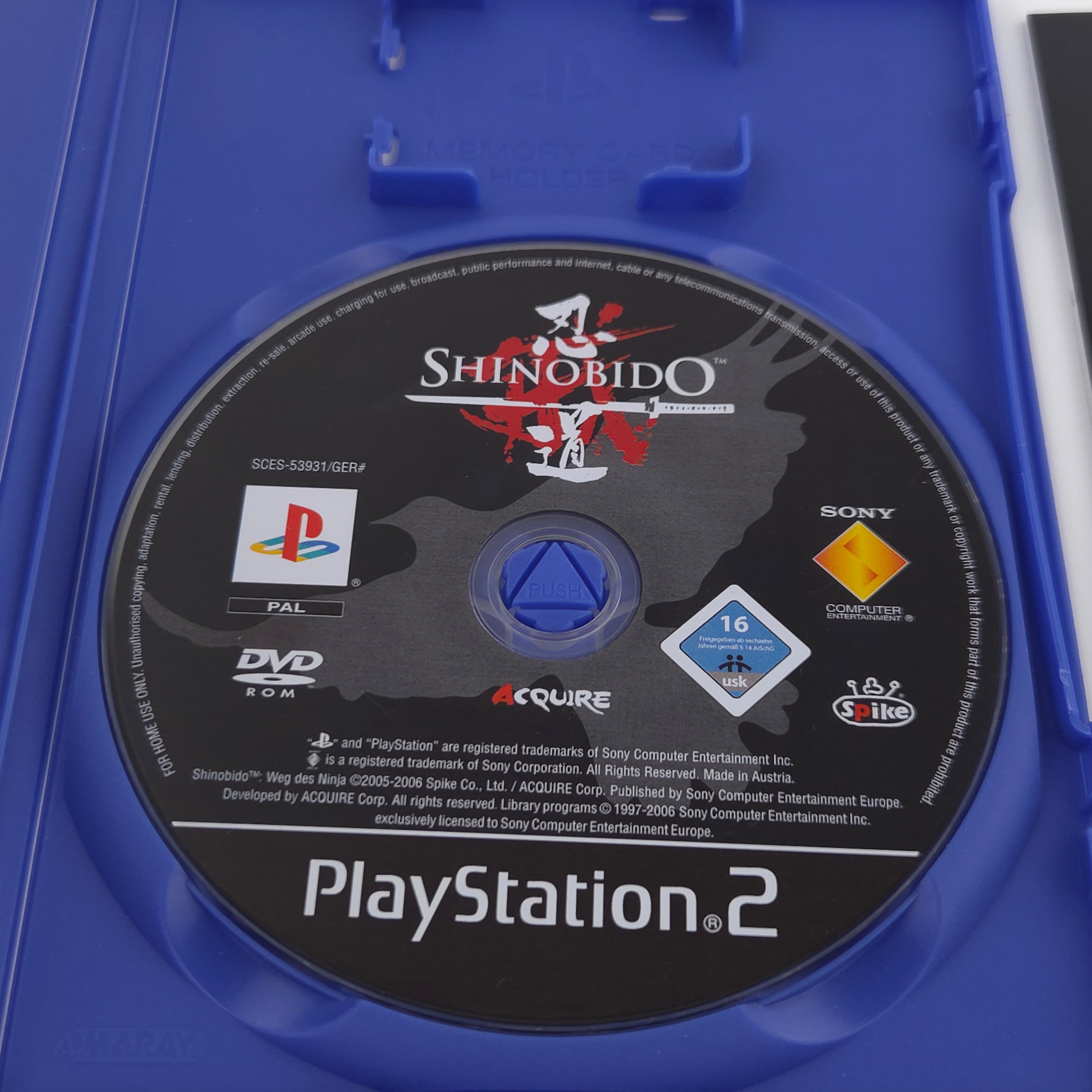 Playstation 2 Spiel – Shinobido Weg des Ninja (PS2 OVP)