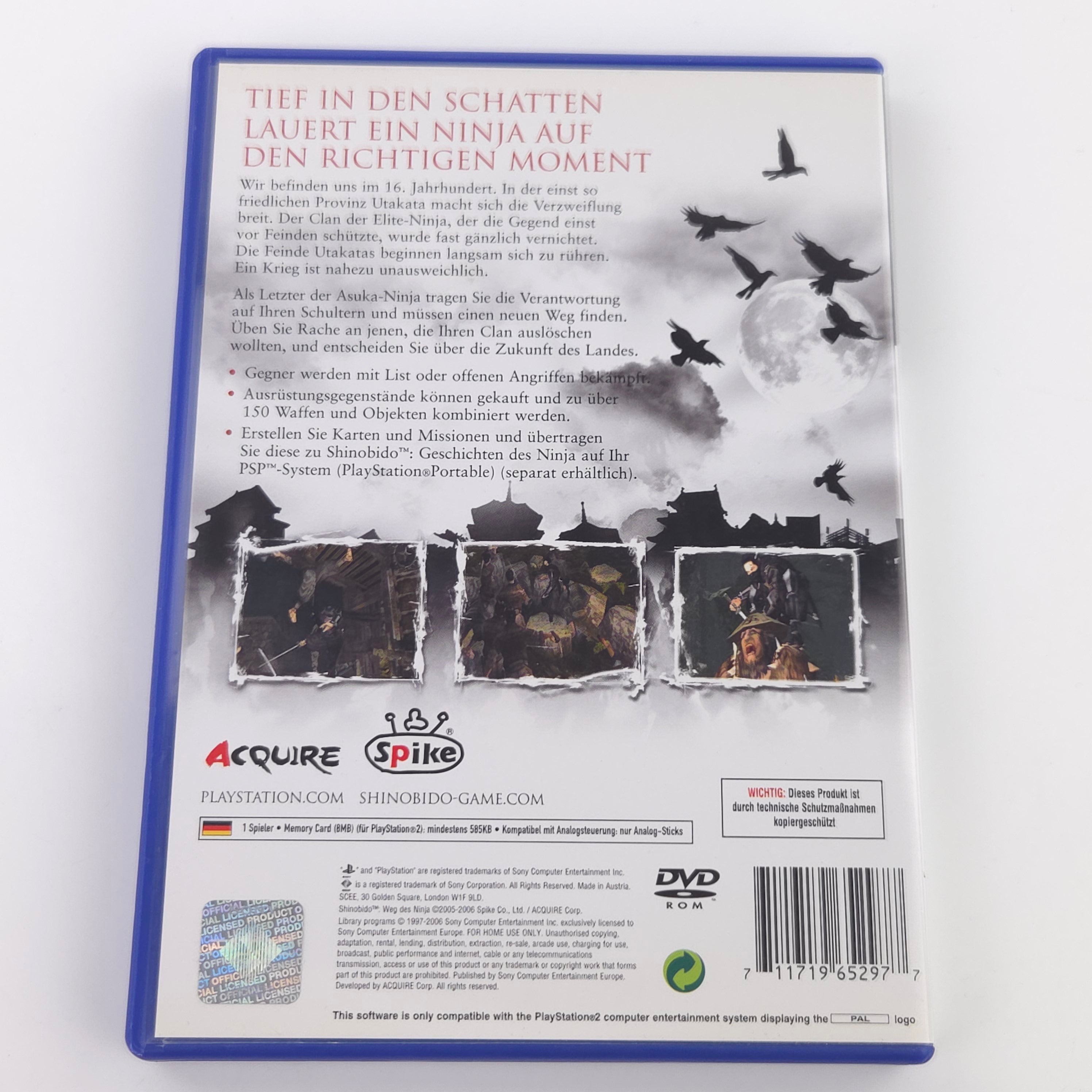 Playstation 2 Spiel – Shinobido Weg des Ninja (PS2 OVP)