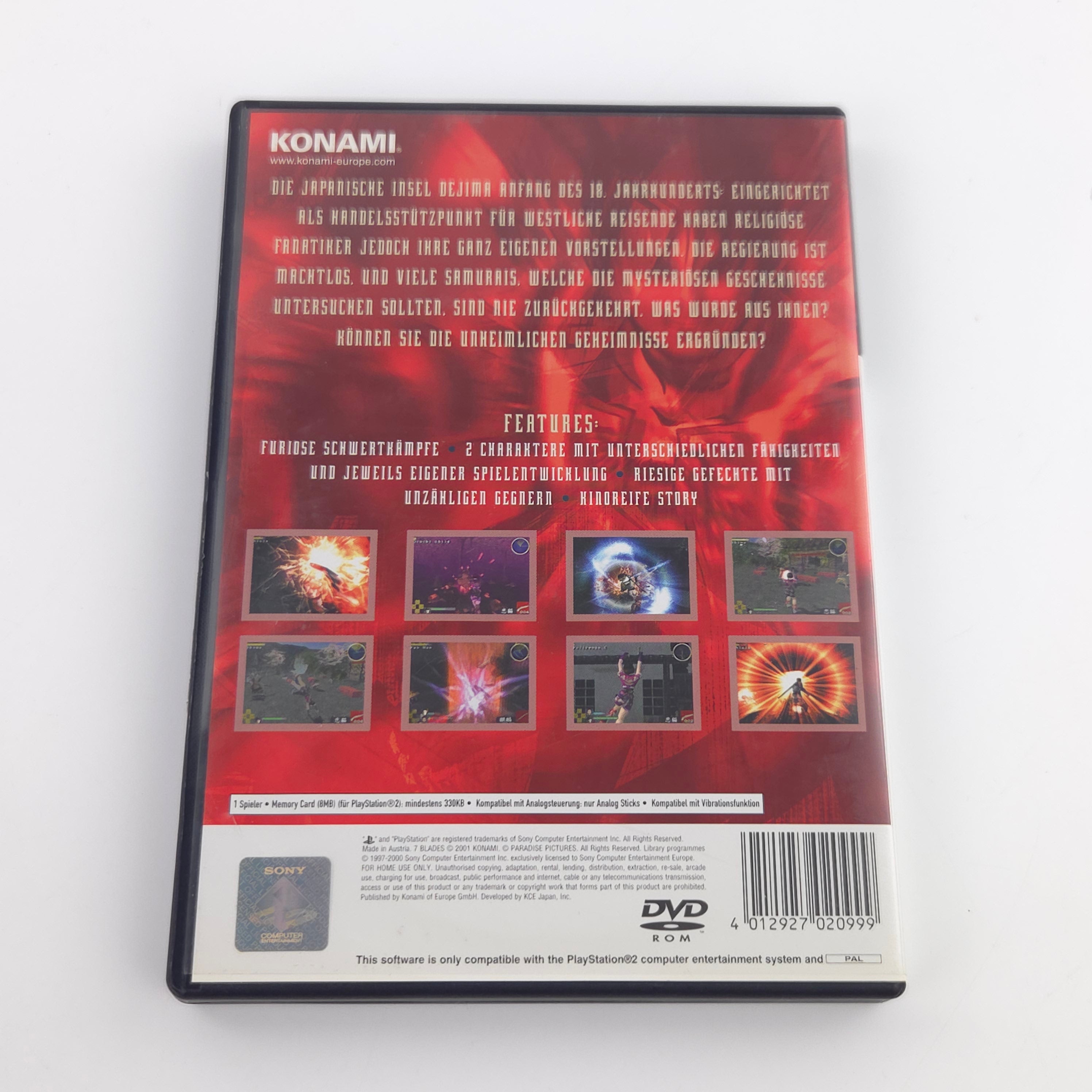 Playstation 2 Spiel – 7 Blades (PS2 OVP PAL)