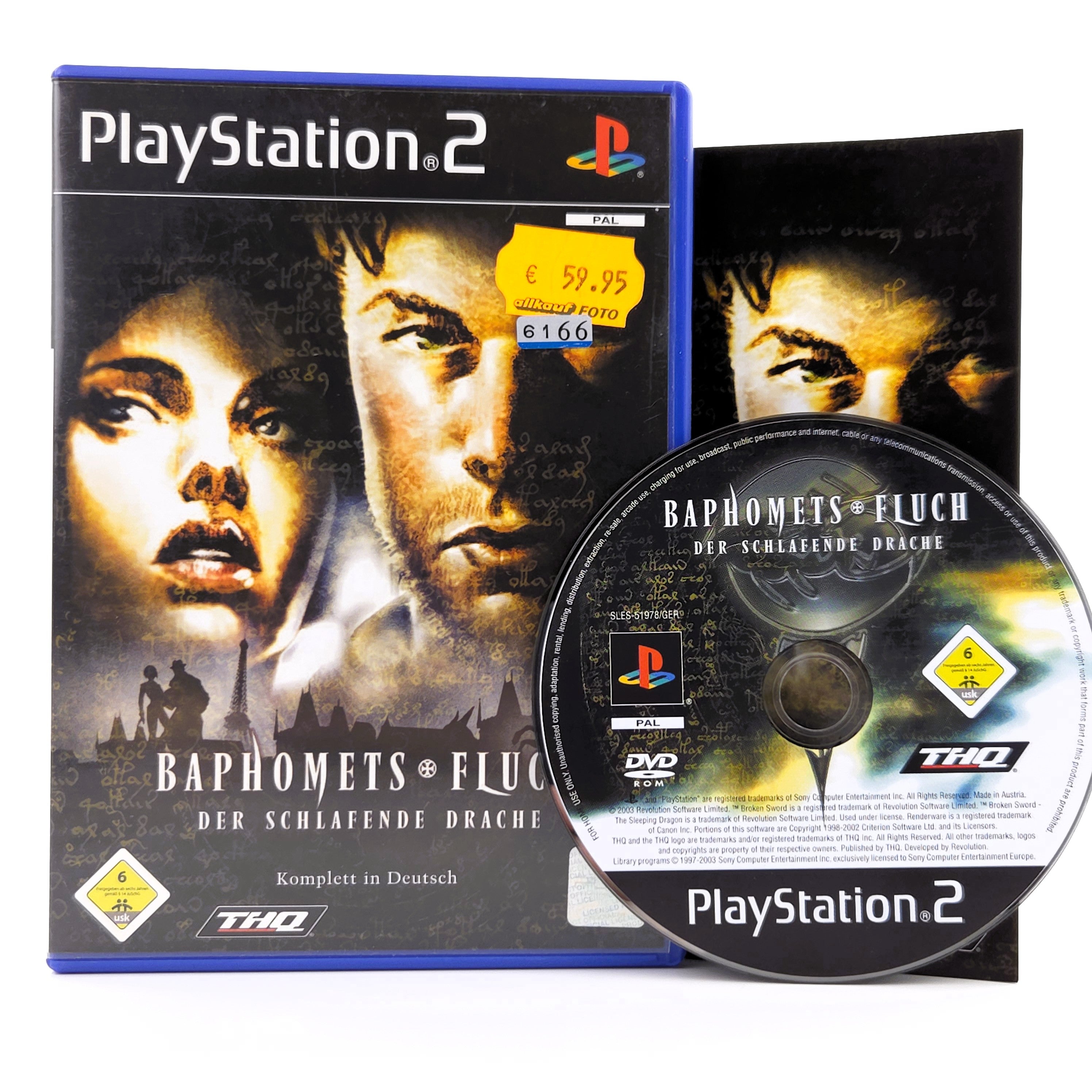 Playstation 2 Spiel – Baphomets Fluch Der Schlafende Drache