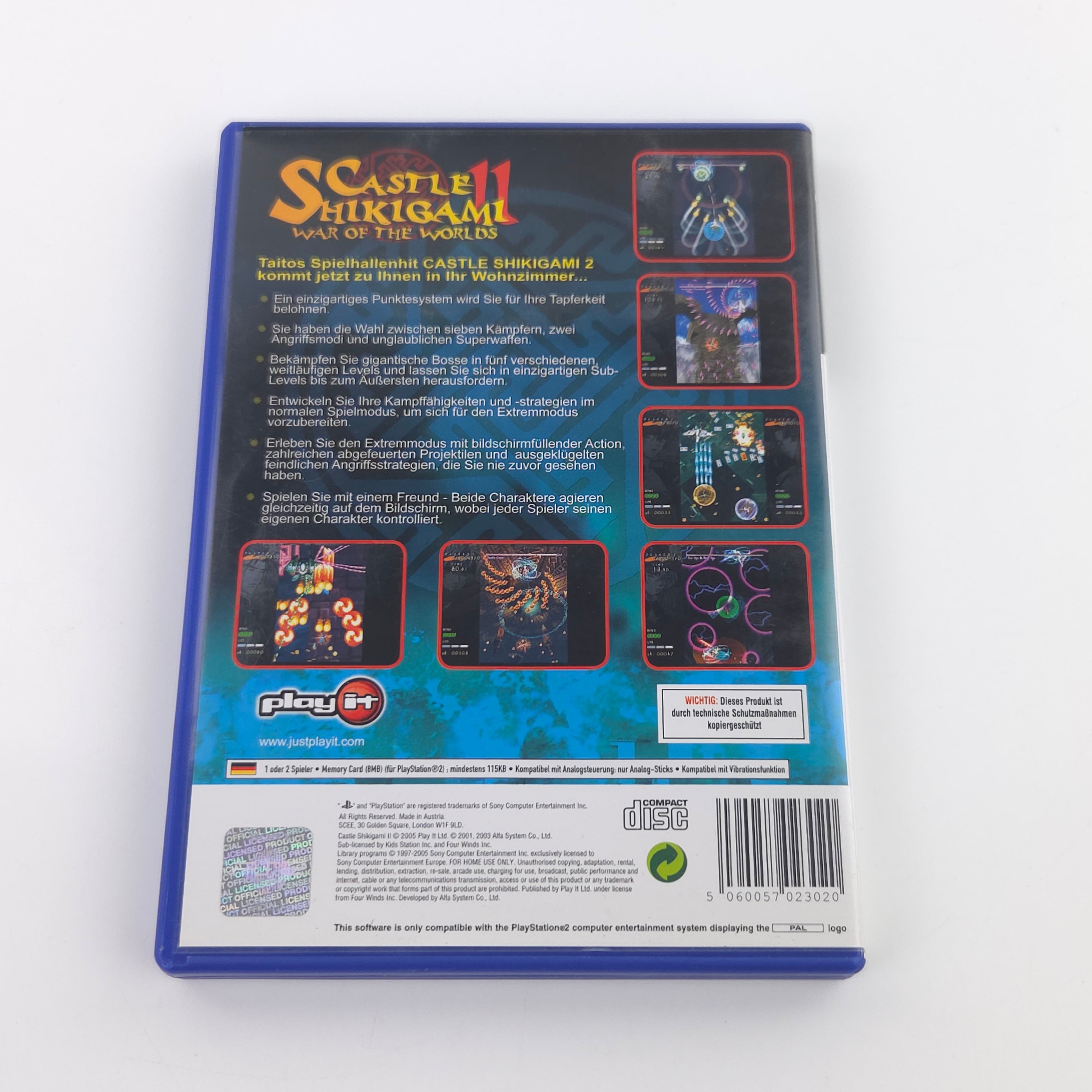 Playstation 2 Spiel – Castle Shikigami II OVP PAL