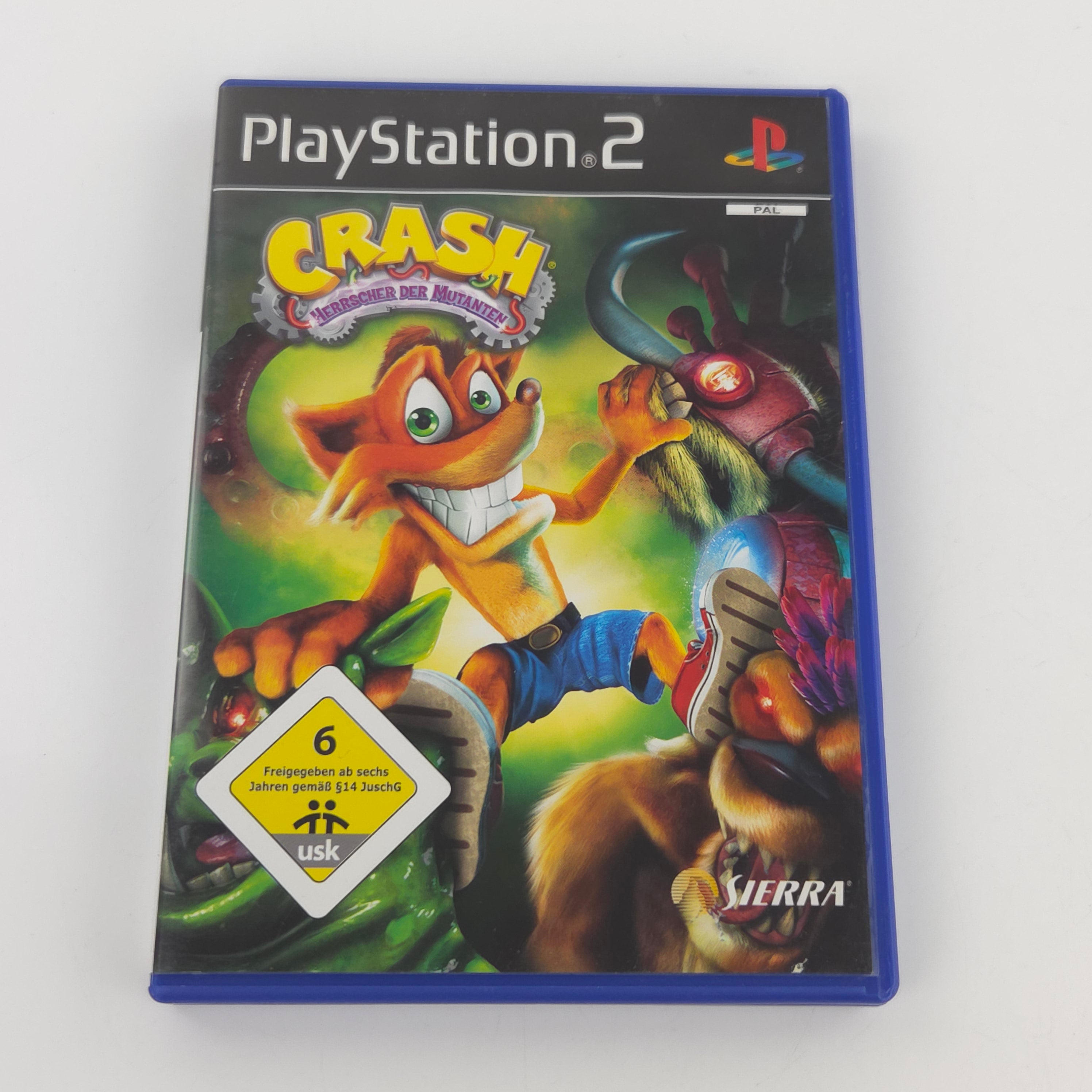 Playstation 2 Spiel Crash Herrscher der Mutanten PS2 OVP