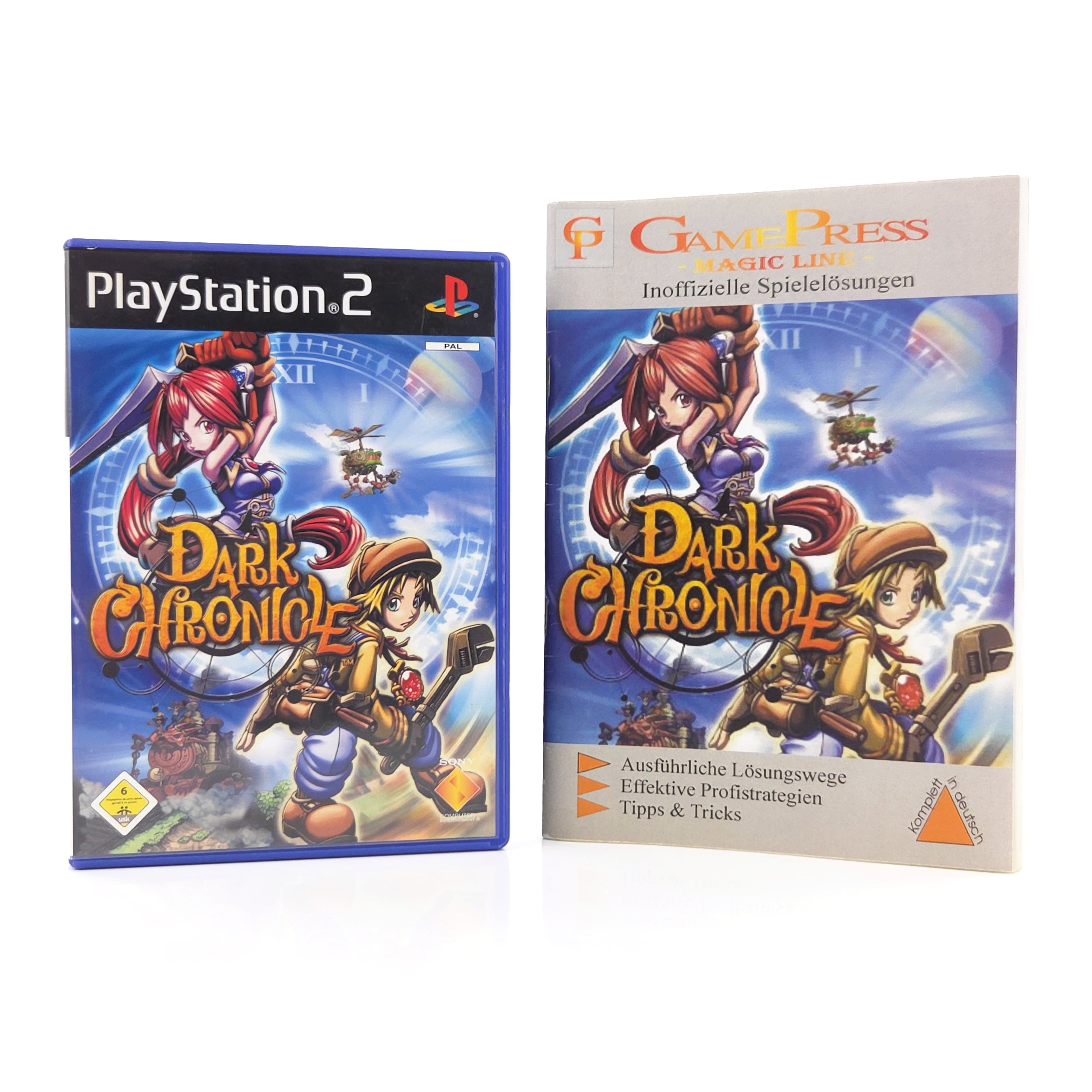 Playstation 2 Spiel – Dark Chronicle + Buch (PS2 OVP)