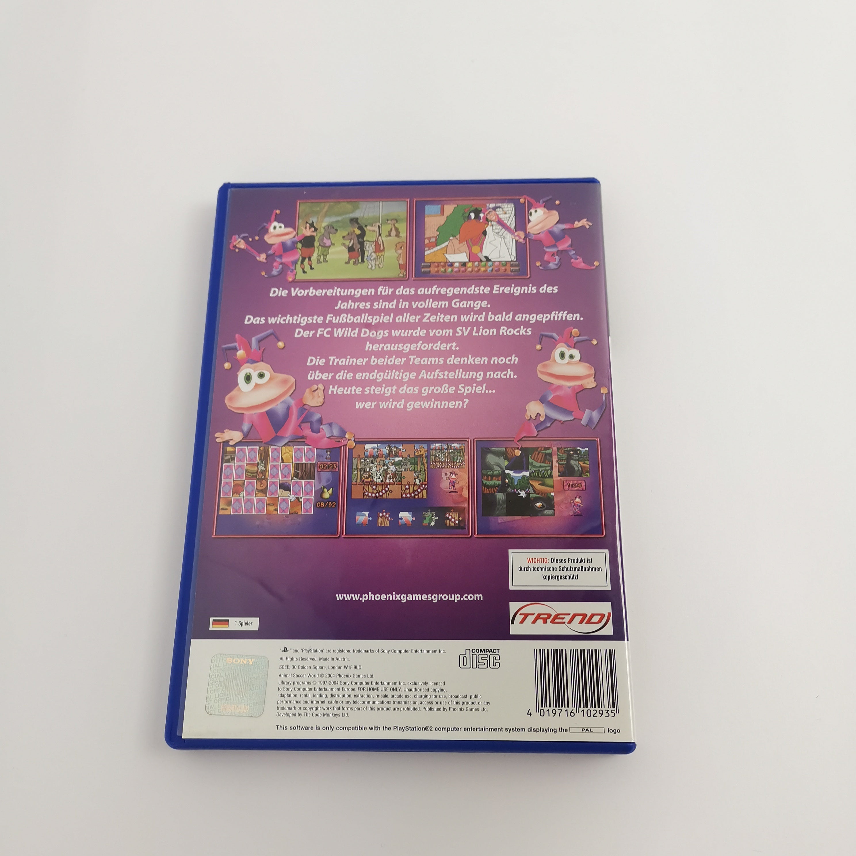 Sony Playstation 2 Spiel – Fußball Meisterschaft der Tiere PS2