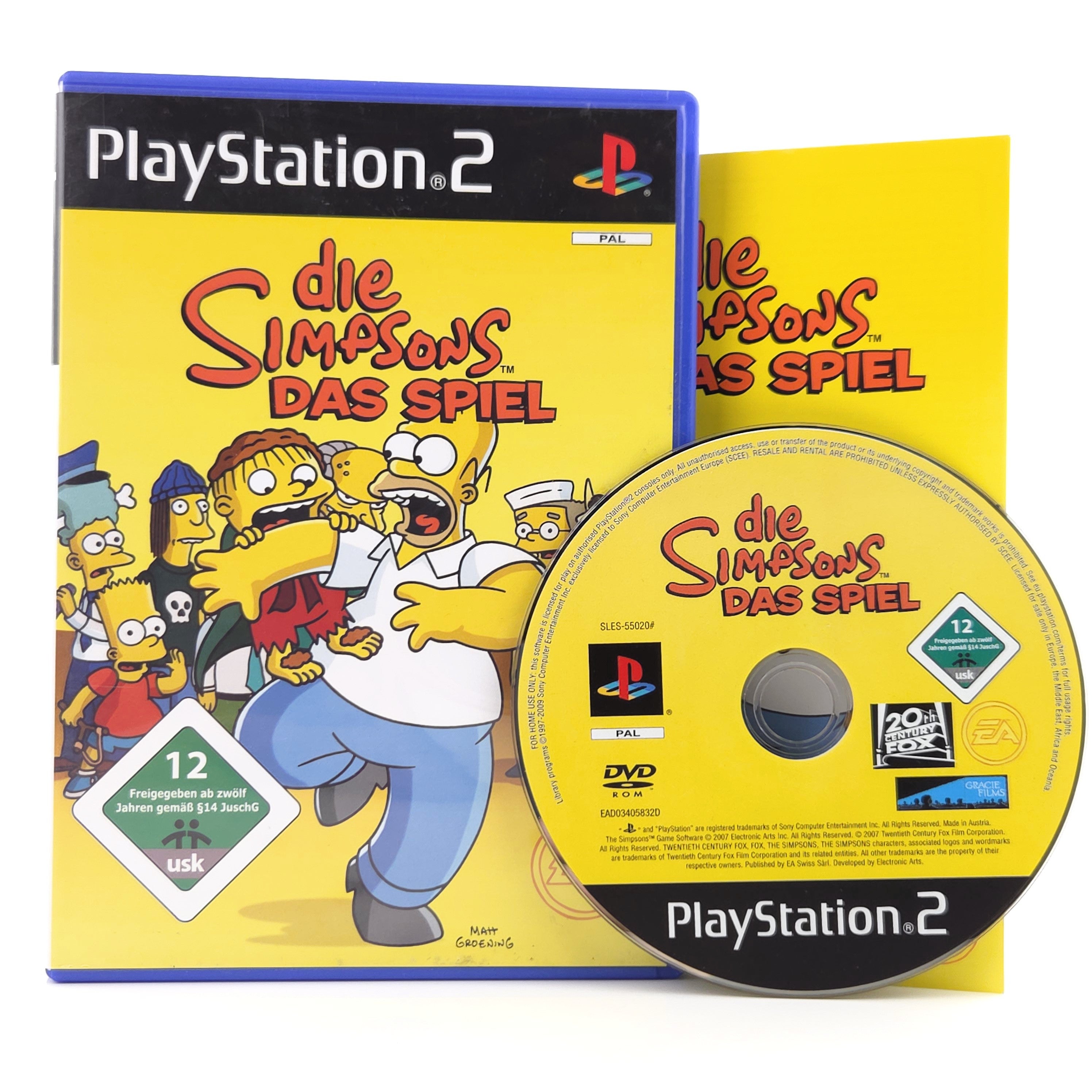 Playstation 2 Spiel – Die Simpsons Das Spiel (PS2 OVP)